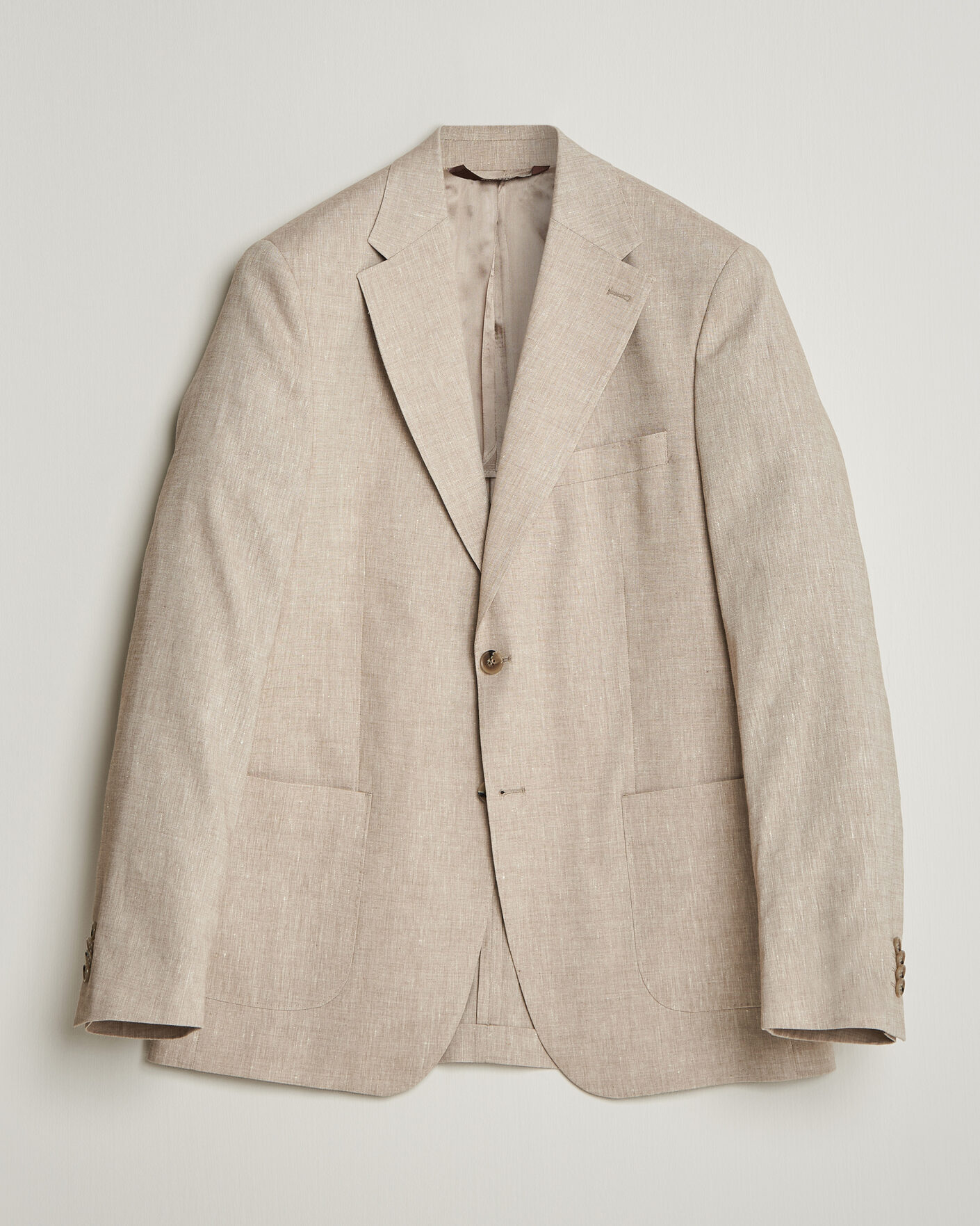 Herre | Dressjakker | Morris | Linen Suit Blazer Khaki