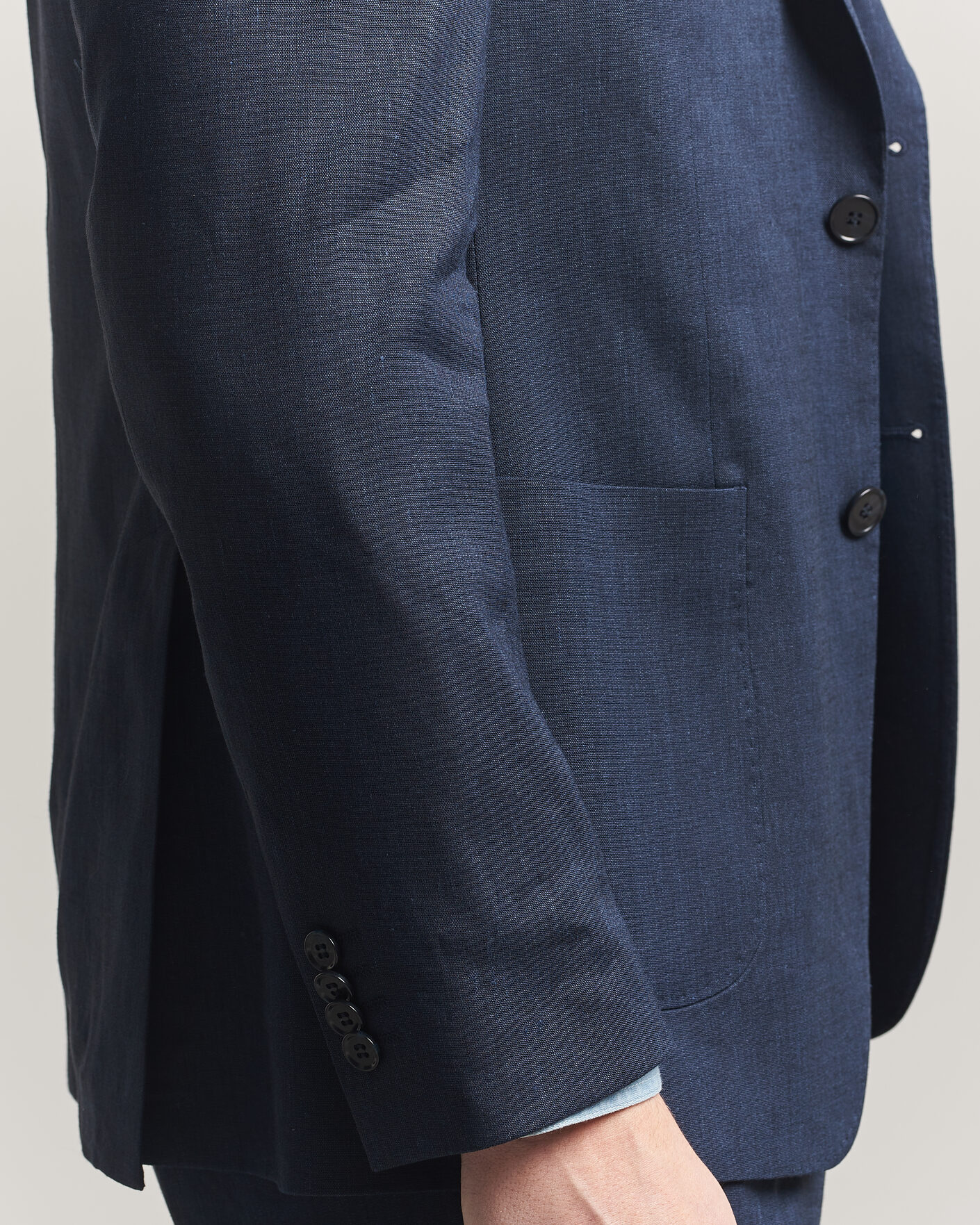 Herre | Dressjakker | Morris | Linen Suit Blazer Navy
