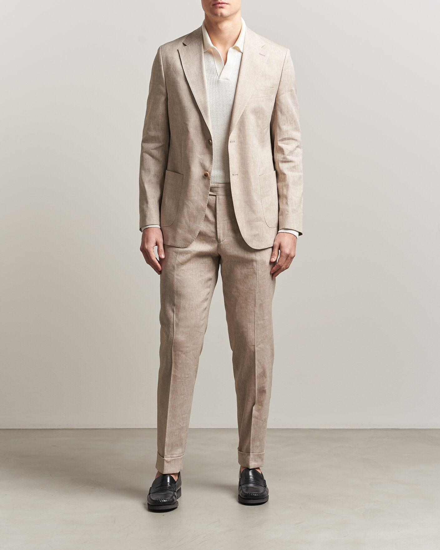Herre | Bukser | Morris | Jack Linen Trousers Khaki