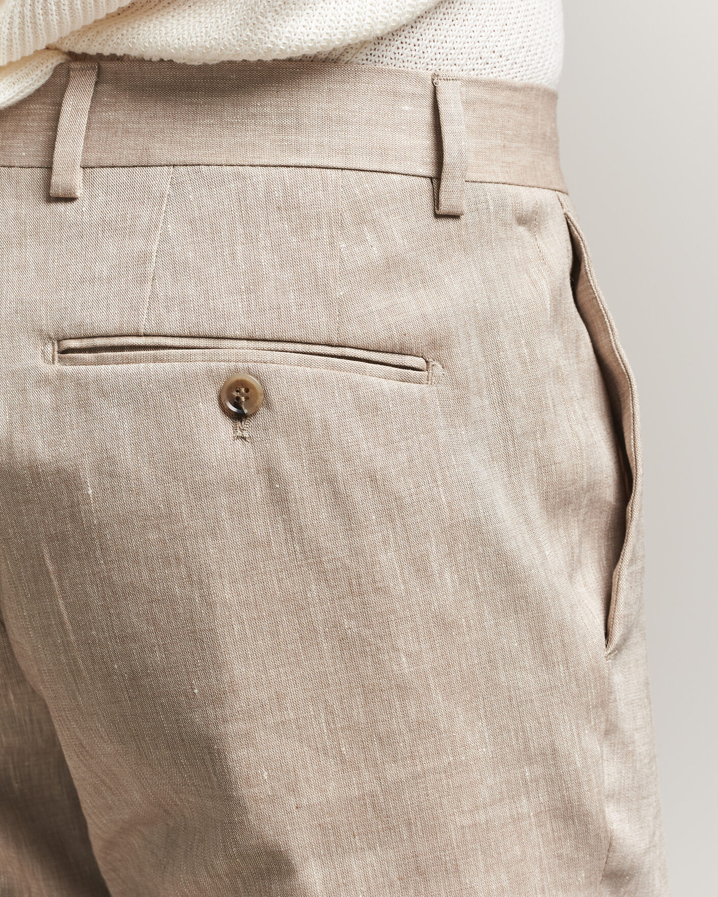 Herre | Bukser | Morris | Jack Linen Trousers Khaki