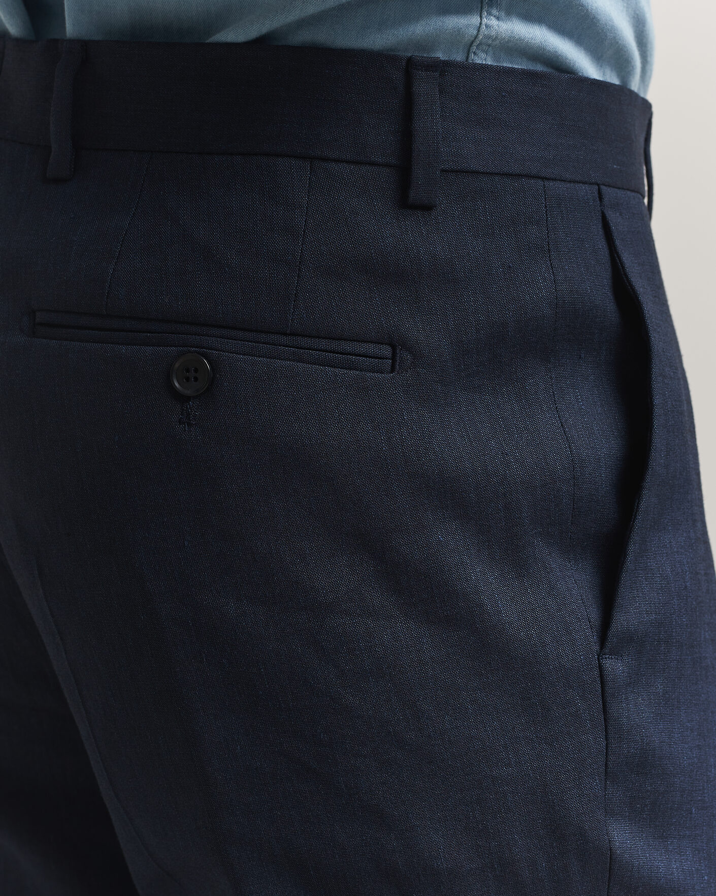 Herre | Bukser | Morris | Jack Linen Trousers Navy
