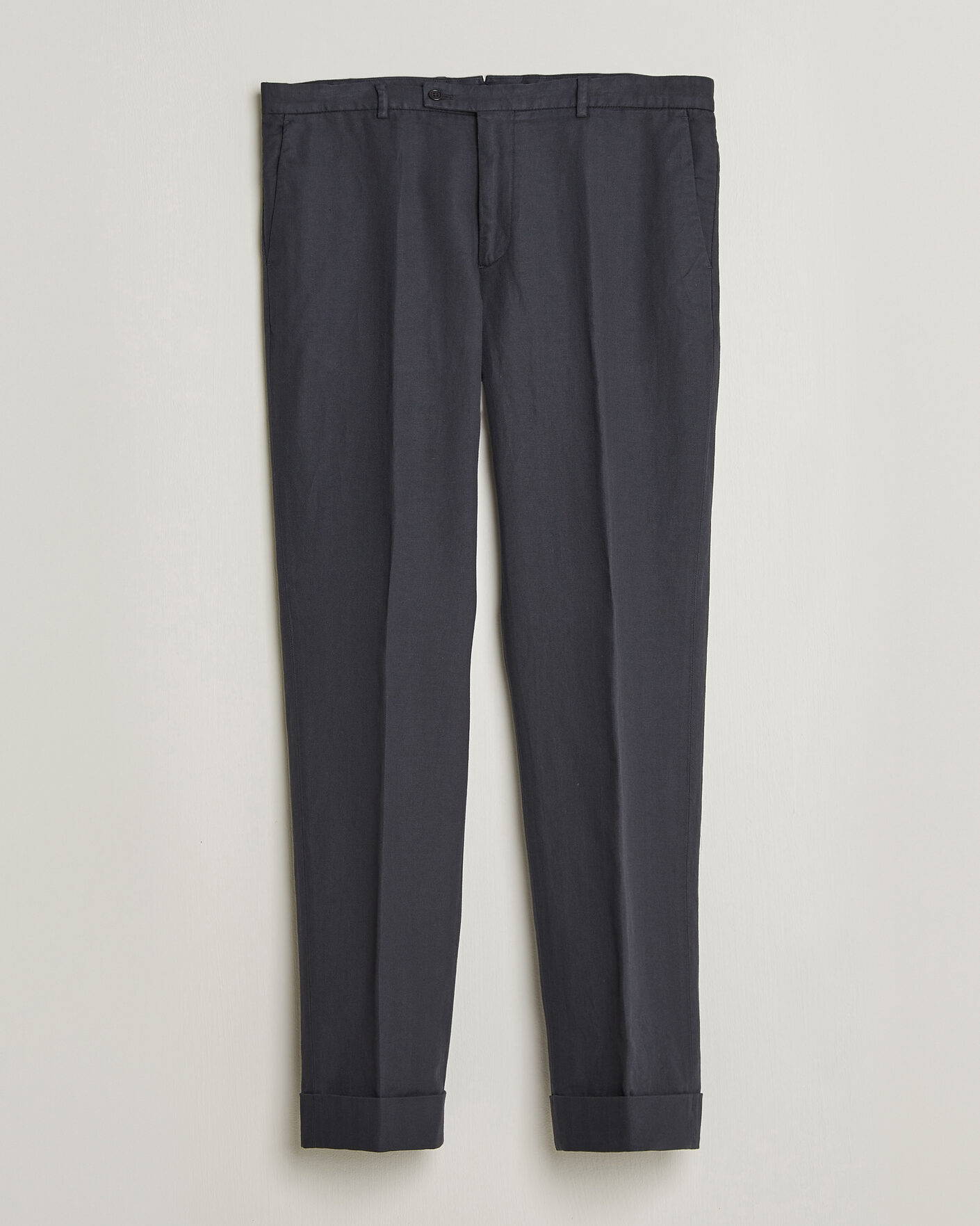 Herre | Bukser | Morris | Jack Herringbone Cotton Trousers Blue