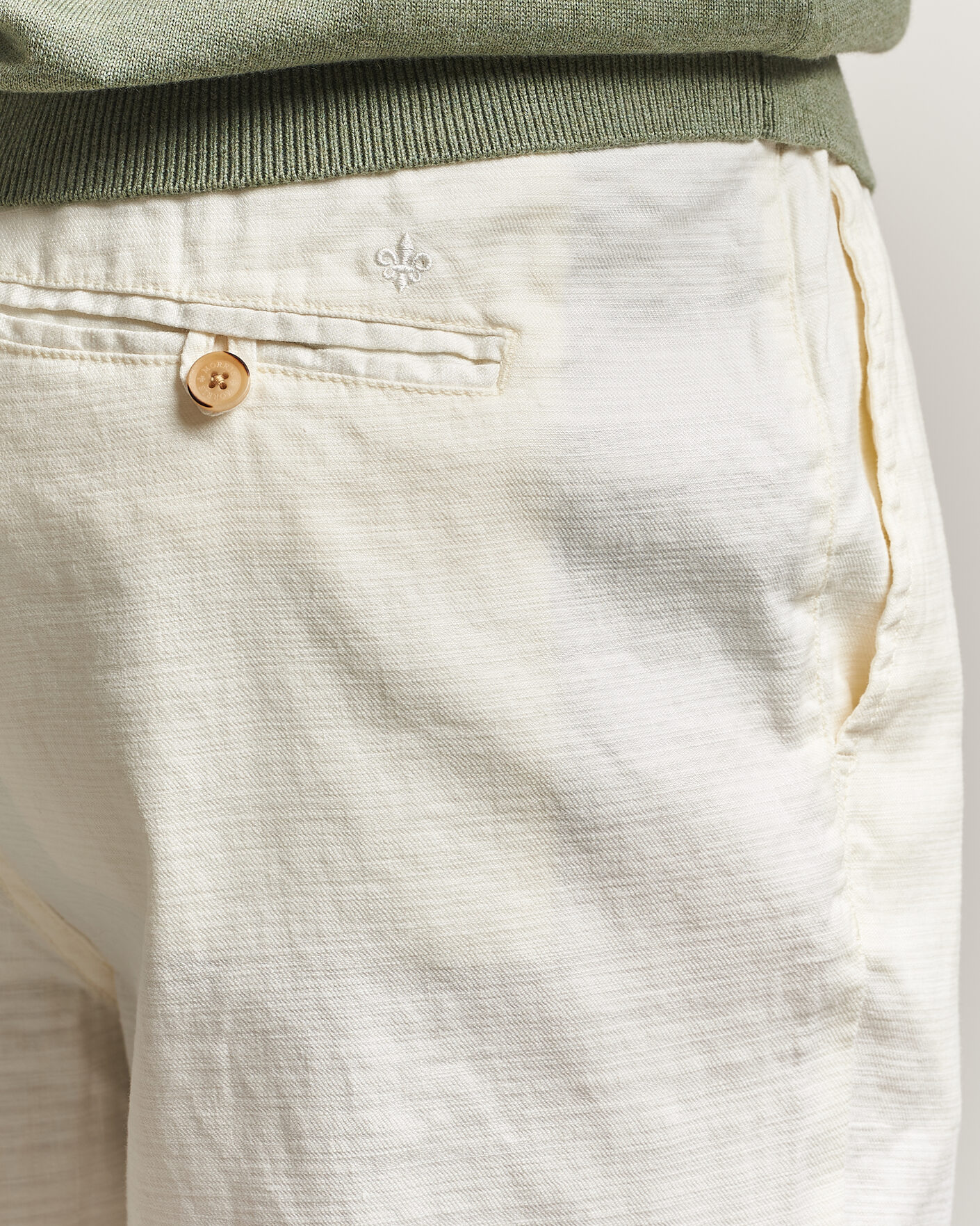 Herre | Bukser | Morris | Fenix Linen Trousers Off White