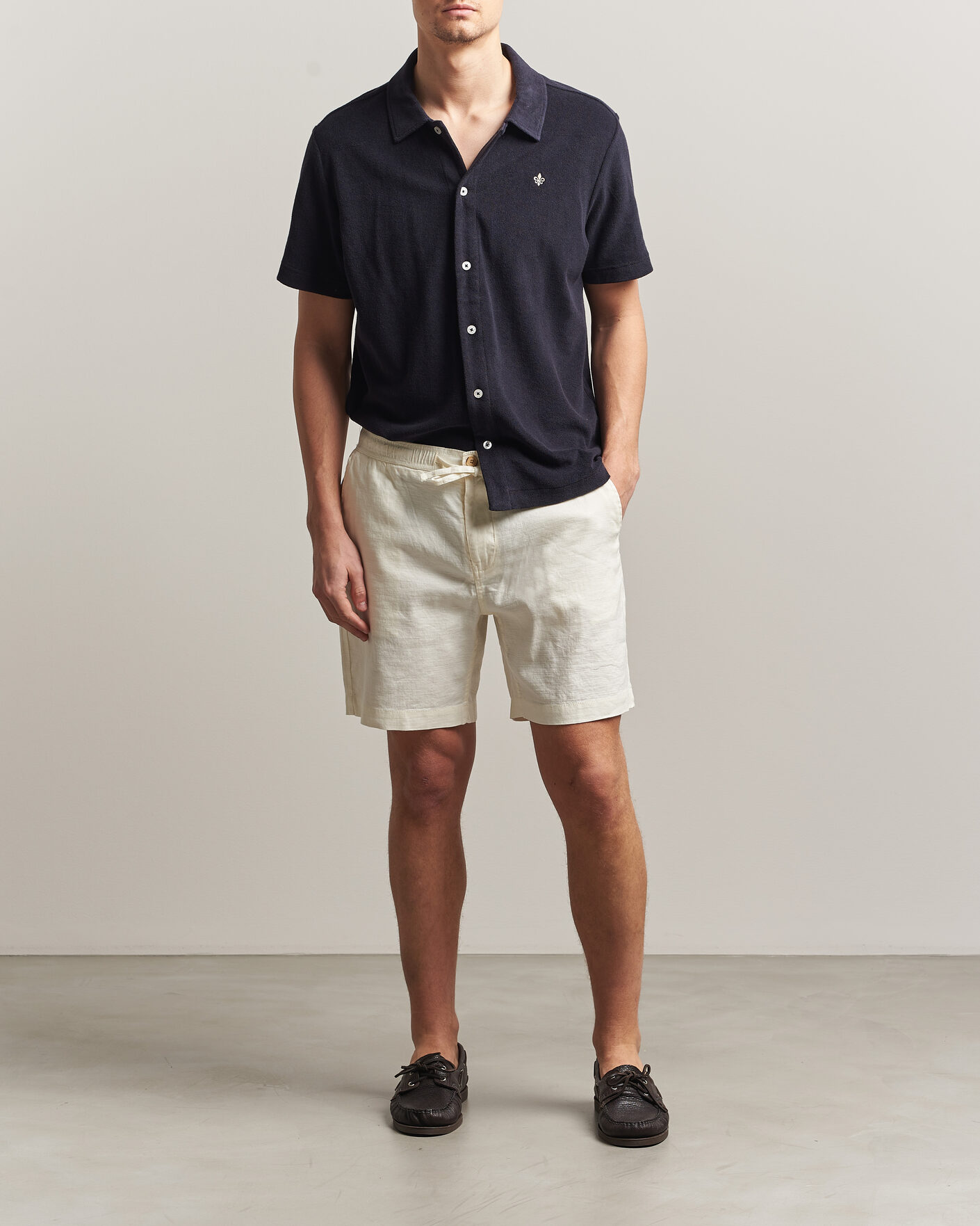 Herre | Shorts | Morris | Fenix Linen Shorts Off White