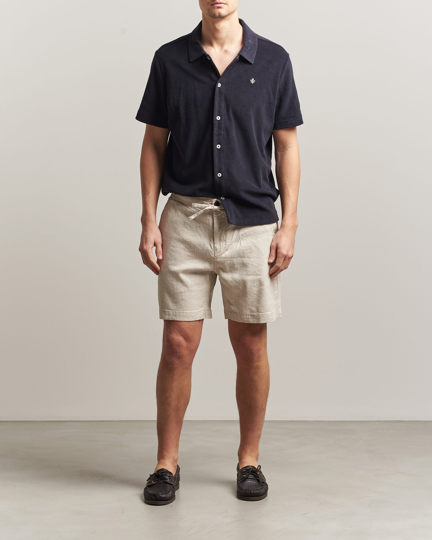 Herre | Shorts | Morris | Fenix Linen Shorts Khaki