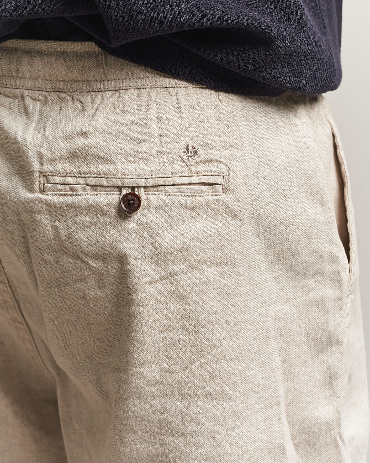 Herre | Shorts | Morris | Fenix Linen Shorts Khaki