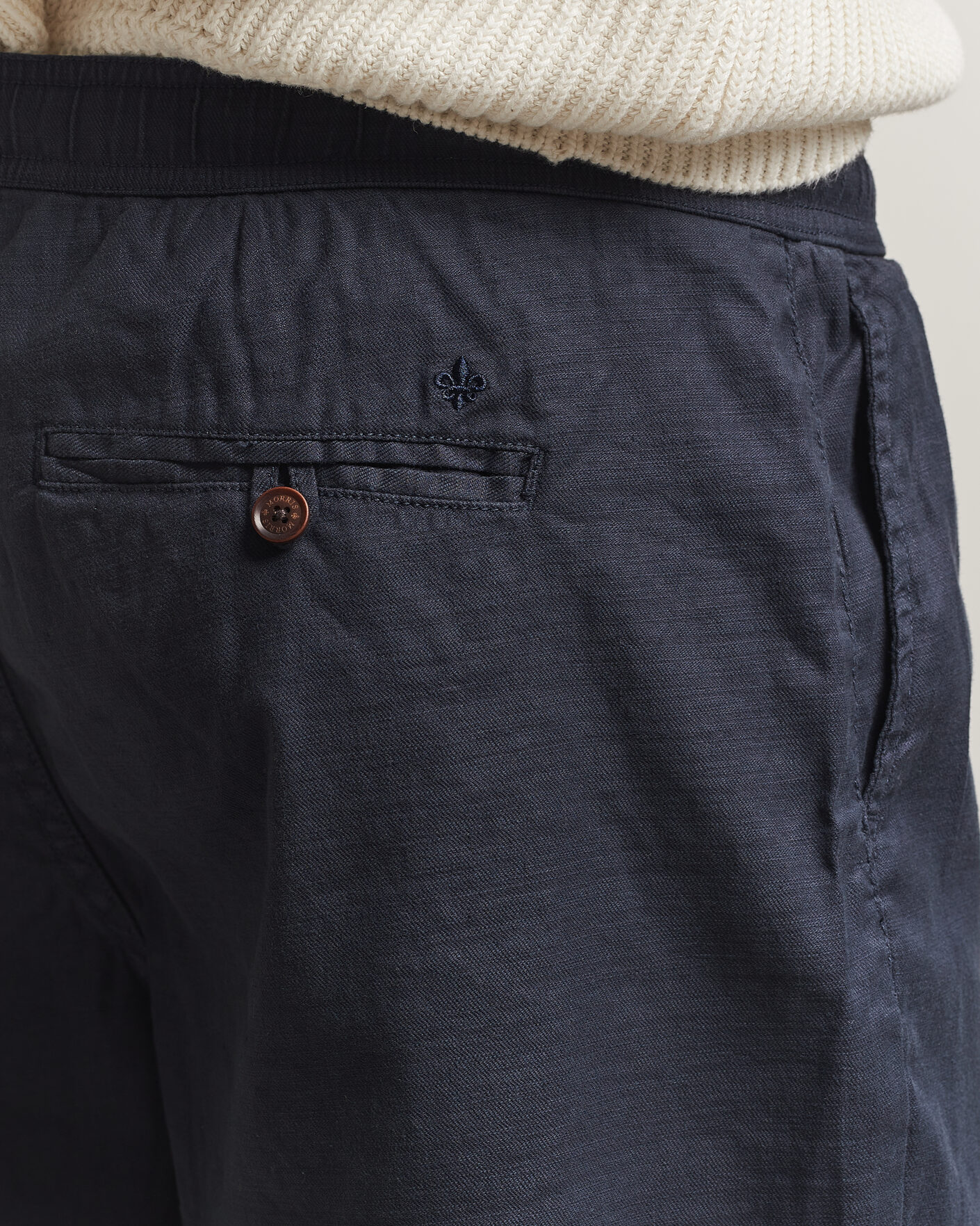 Herre | Shorts | Morris | Fenix Linen Shorts Dark Blue