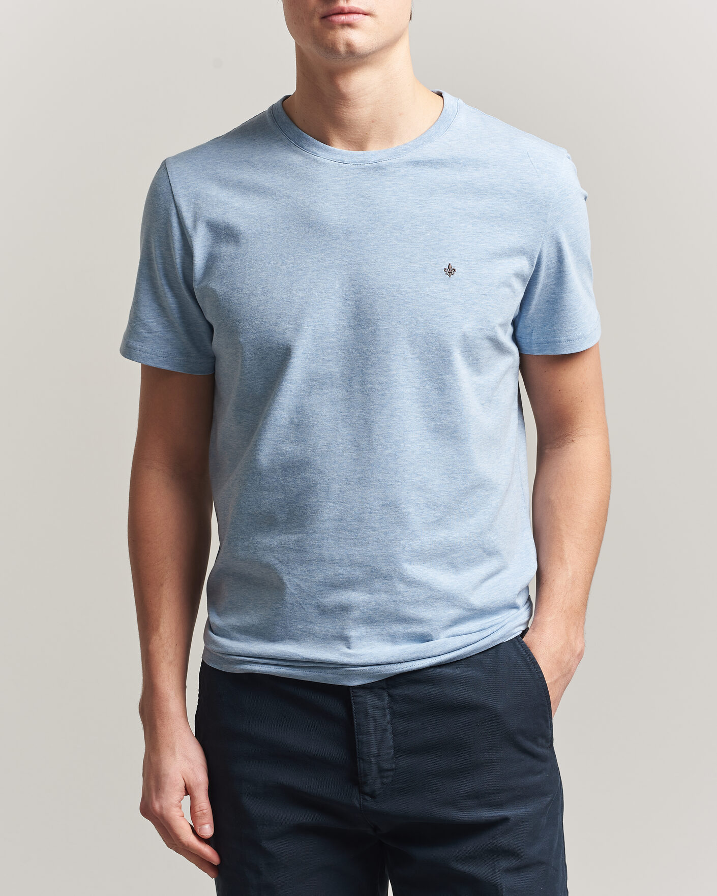 Herre | T-Shirts | Morris | James T-Shirt Light Blue