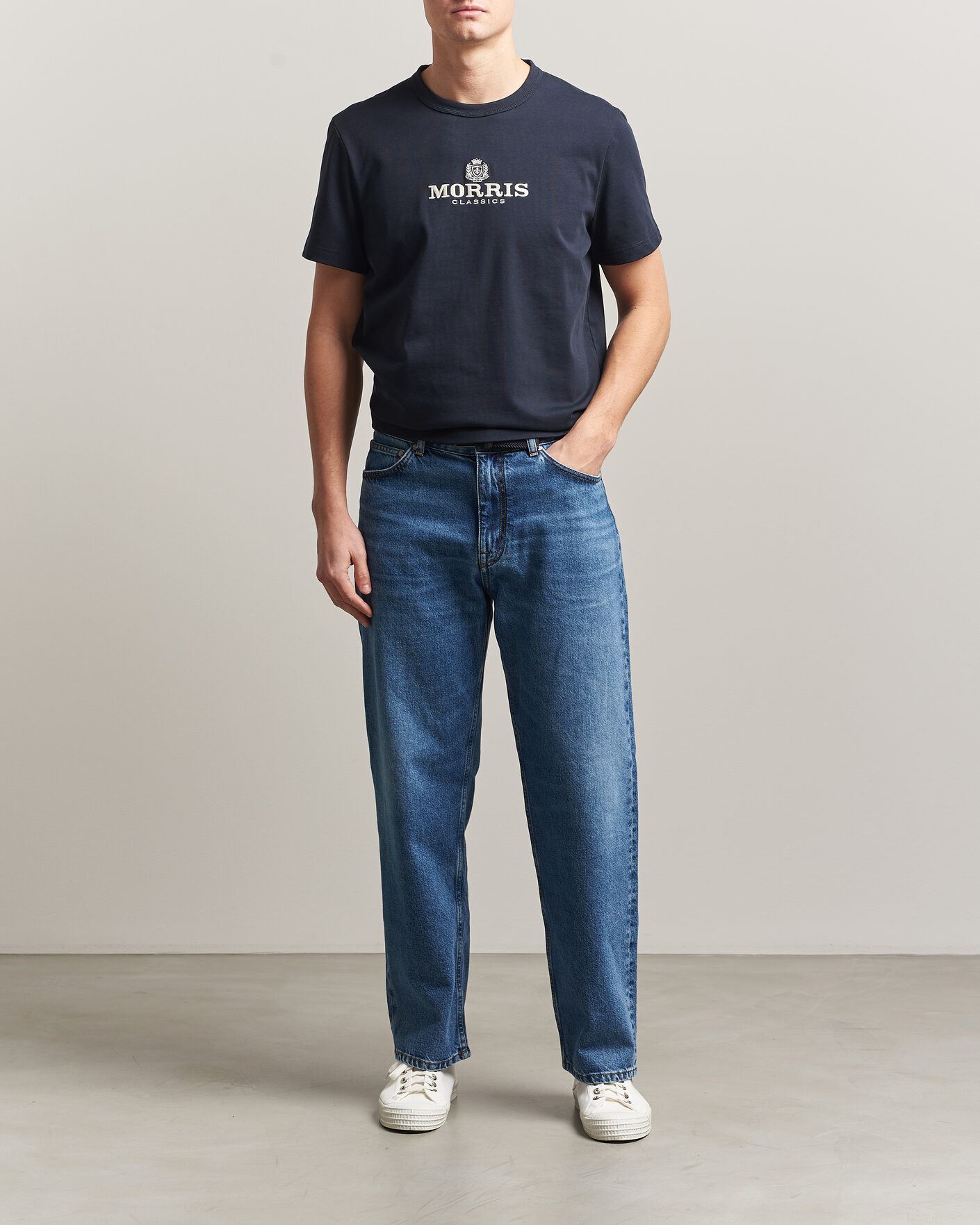Herre | T-Shirts | Morris | Brian T-Shirt Navy