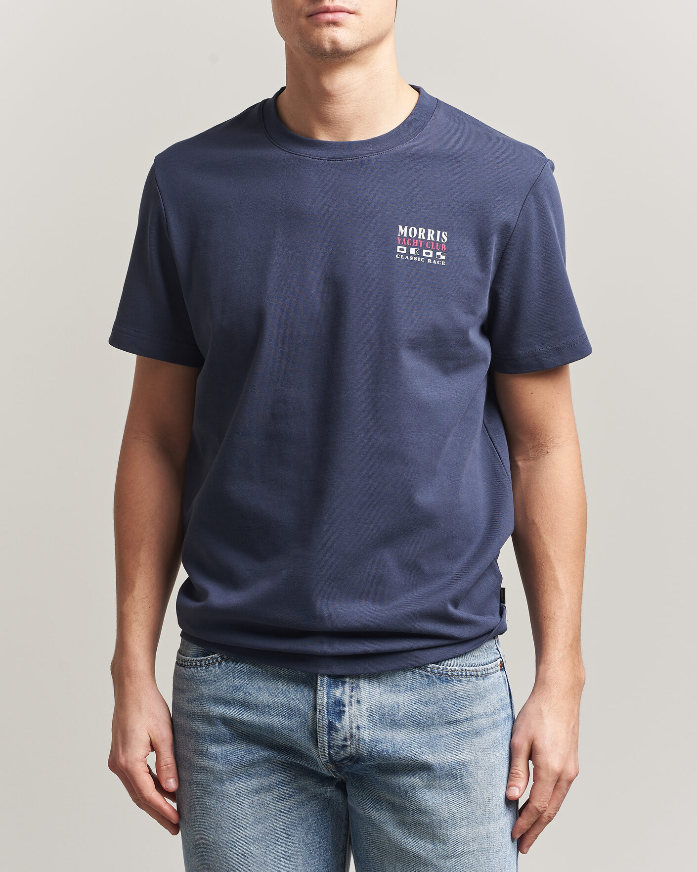 Herre | T-Shirts | Morris | Nevile T-Shirt Navy