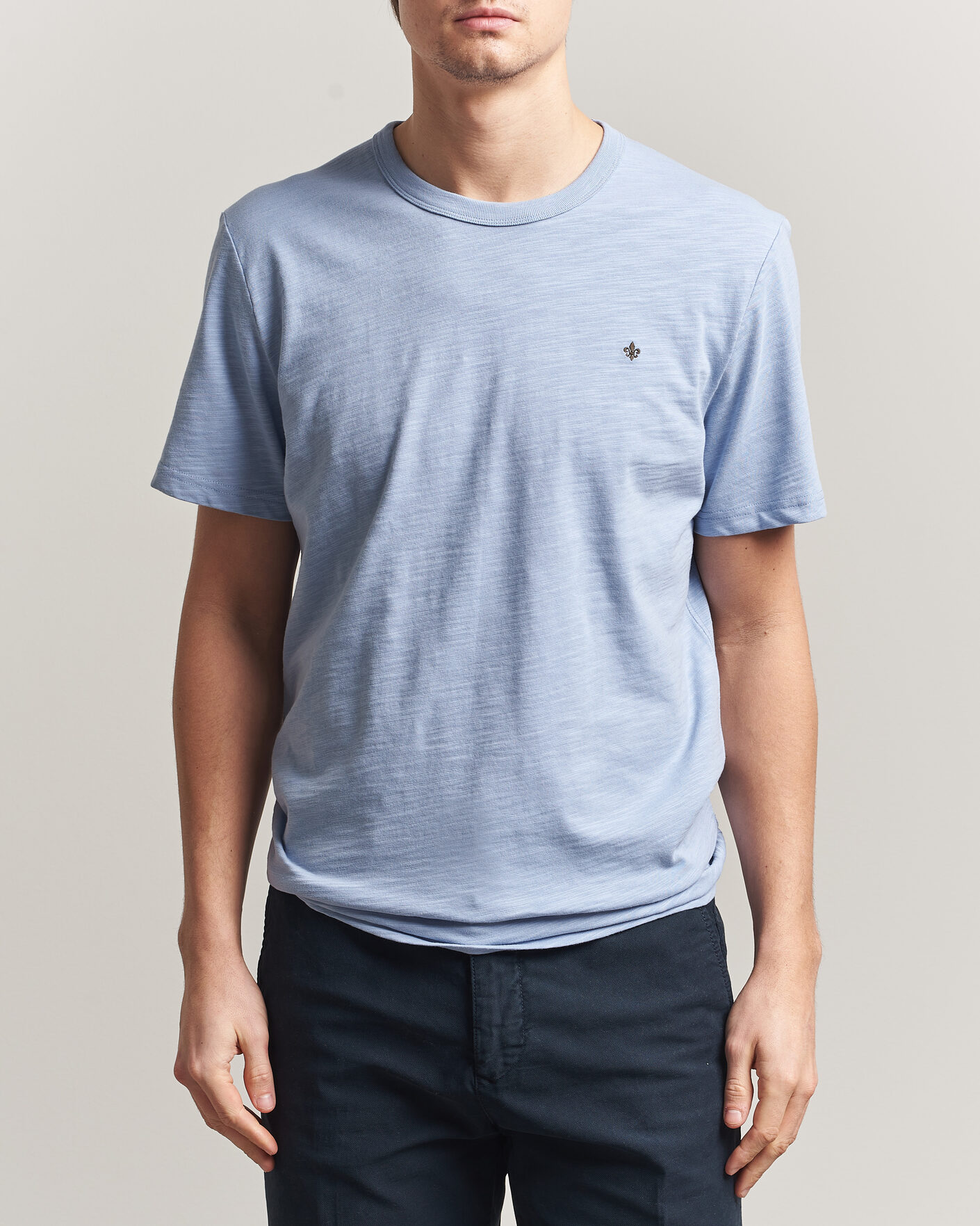 Herre | T-Shirts | Morris | Watson Slub T-Shirt Light Blue