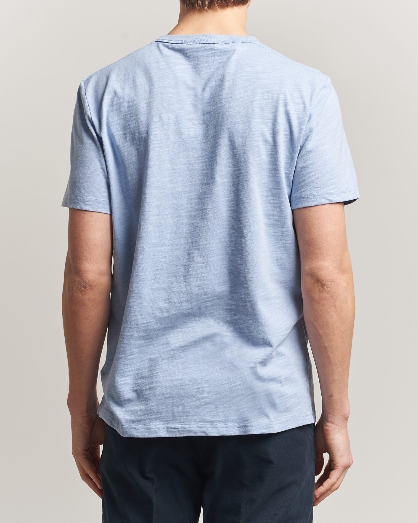 Herre | T-Shirts | Morris | Watson Slub T-Shirt Light Blue