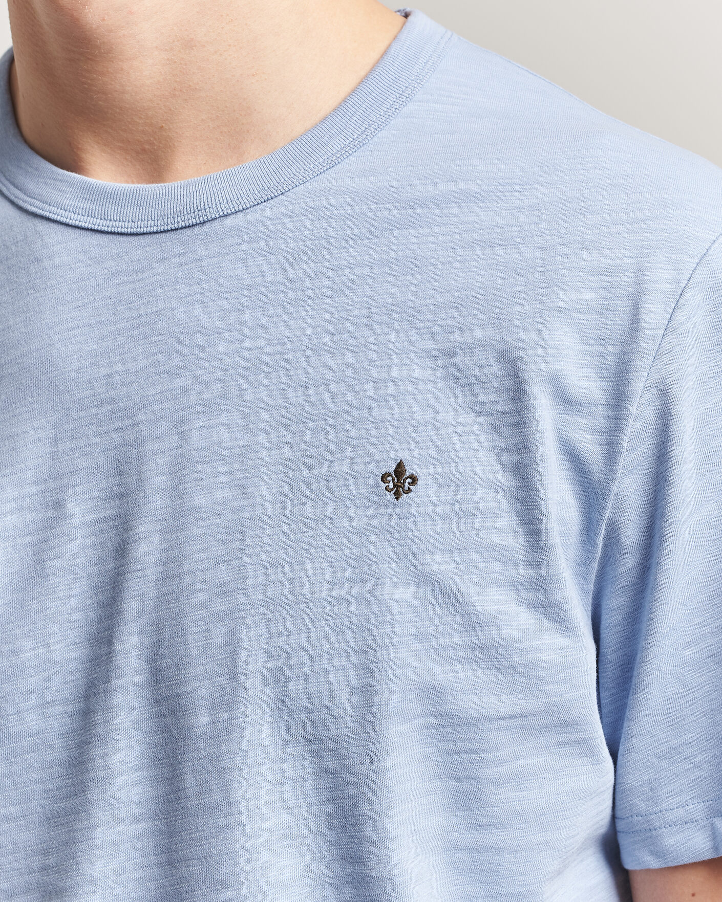 Herre | T-Shirts | Morris | Watson Slub T-Shirt Light Blue