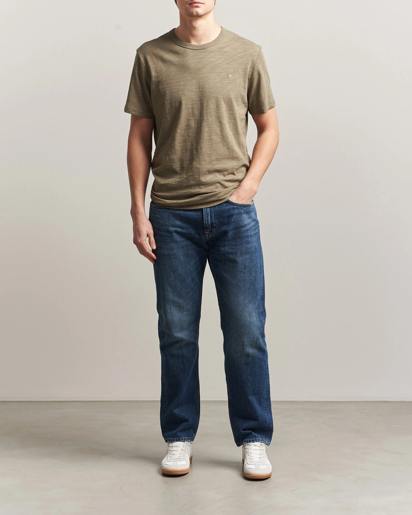Herre | T-Shirts | Morris | Watson Slub T-Shirt Olive