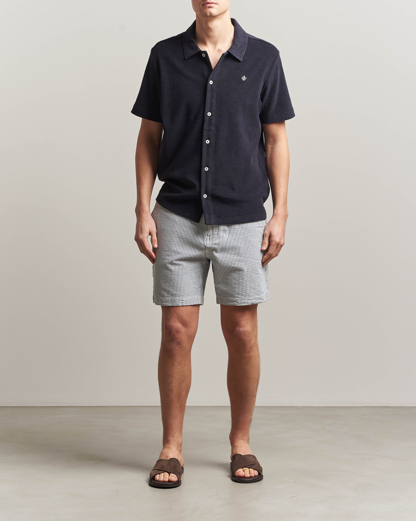 Herre | Pikéer | Morris | Lily Terry Shirt Navy