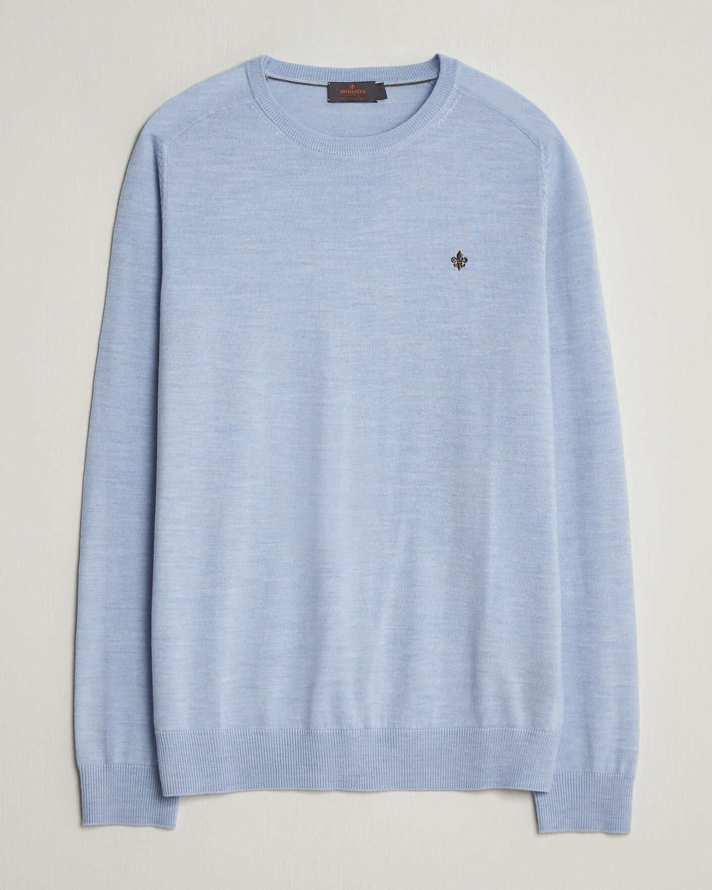 Herre | Gensere | Morris | Merino Oneck Light Blue