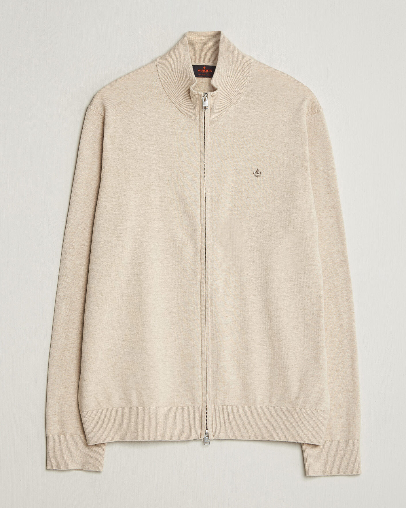 Herre | Gensere | Morris | Riley Zip Cardigan Khaki