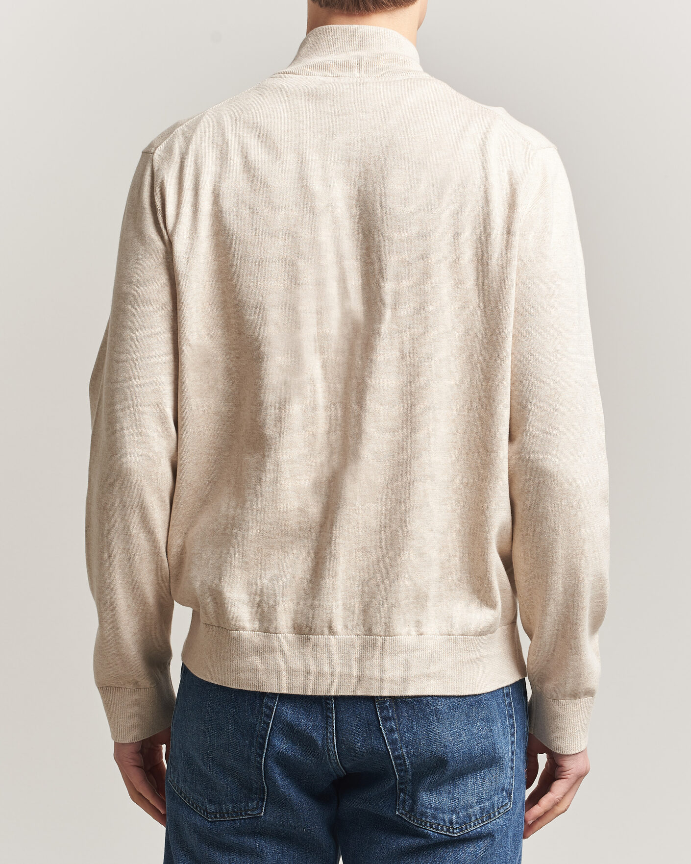 Herre | Gensere | Morris | Riley Zip Cardigan Khaki