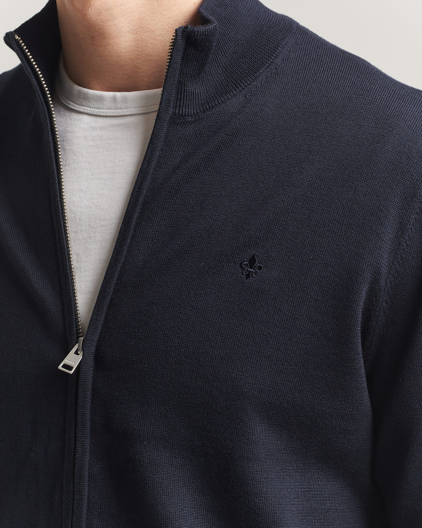 Herre | Gensere | Morris | Riley Zip Cardigan Navy