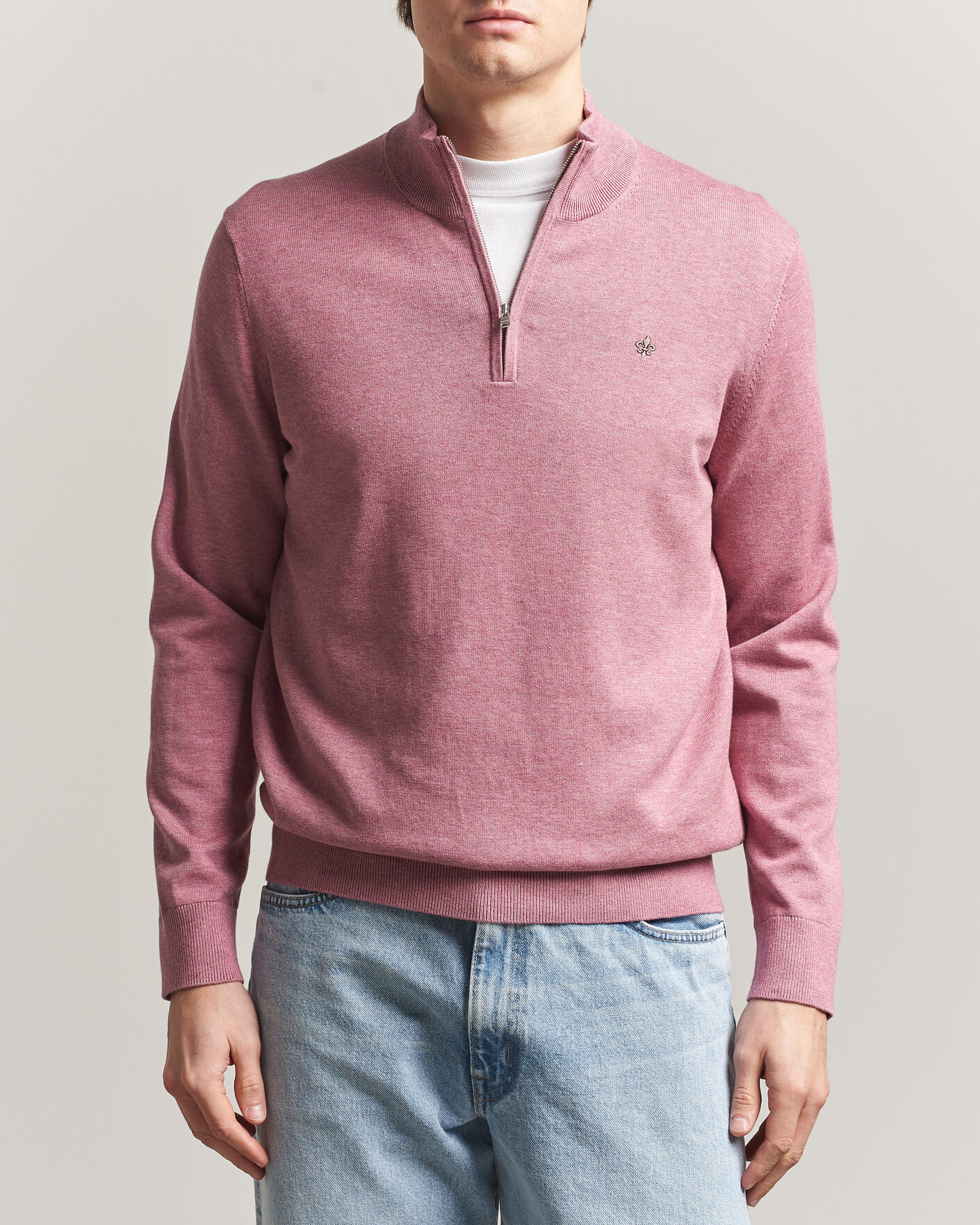 Herre | Gensere | Morris | Riley Half-Zip Pink
