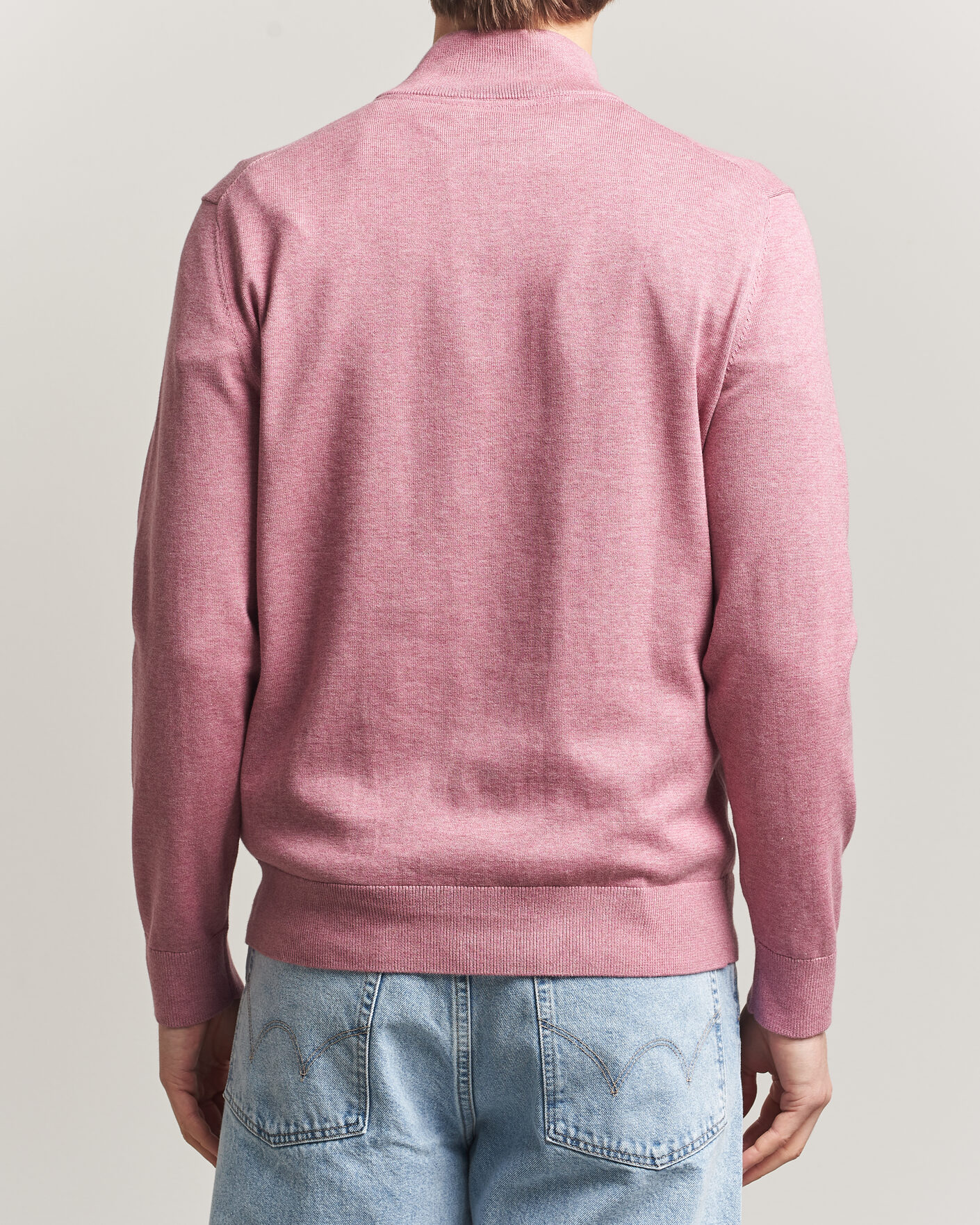 Herre | Gensere | Morris | Riley Half-Zip Pink