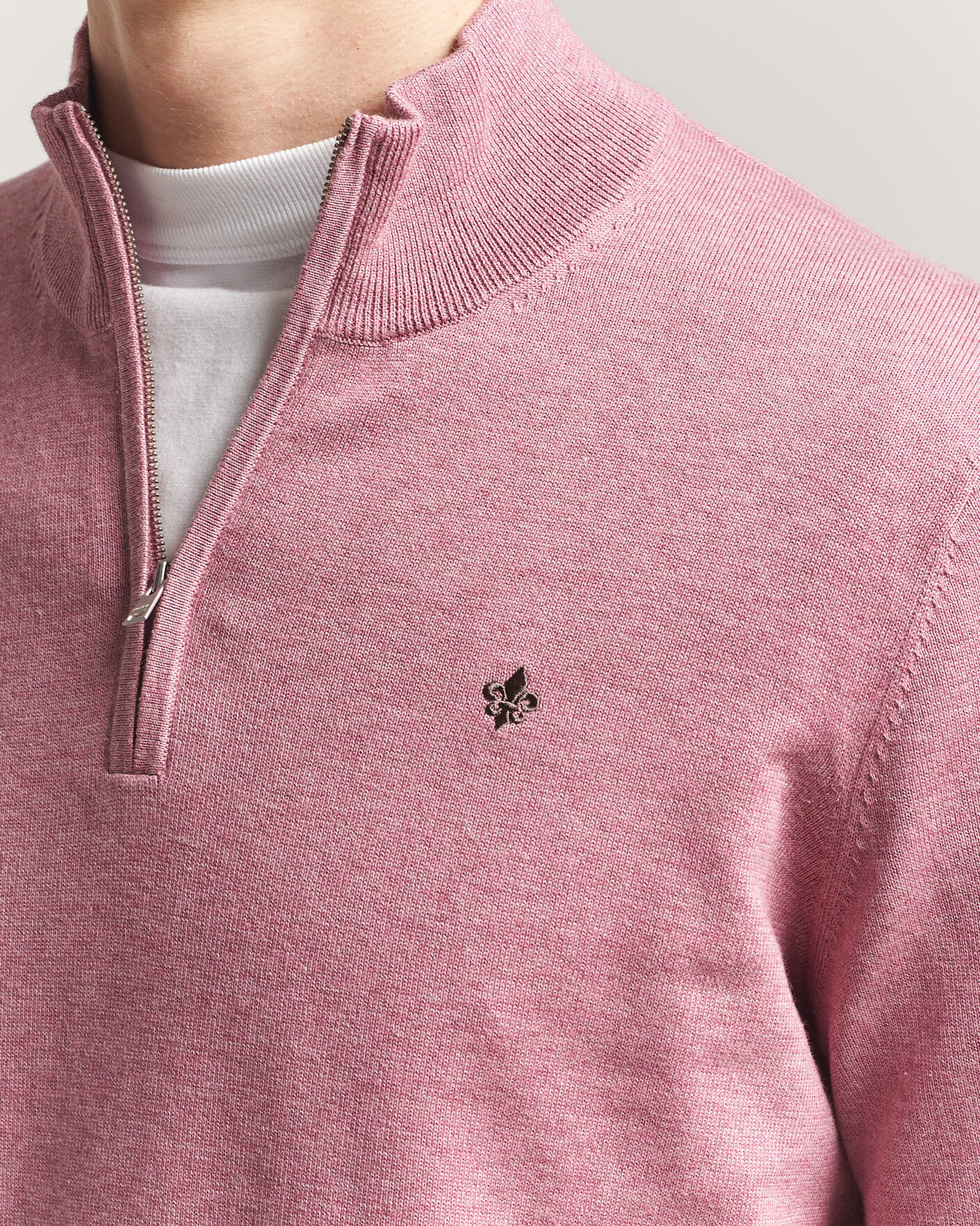 Herre | Gensere | Morris | Riley Half-Zip Pink