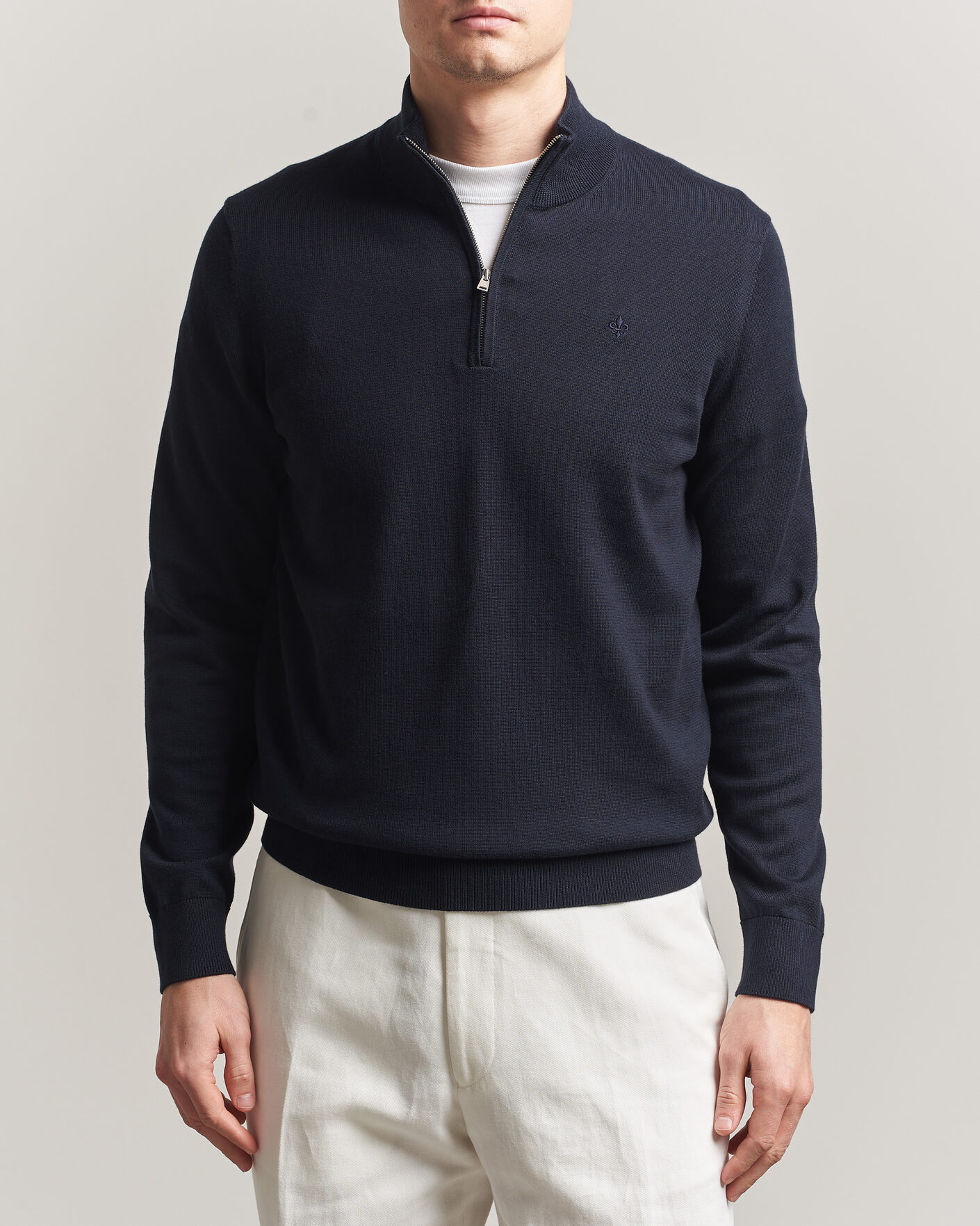 Herre | Gensere | Morris | Riley Half-Zip Navy