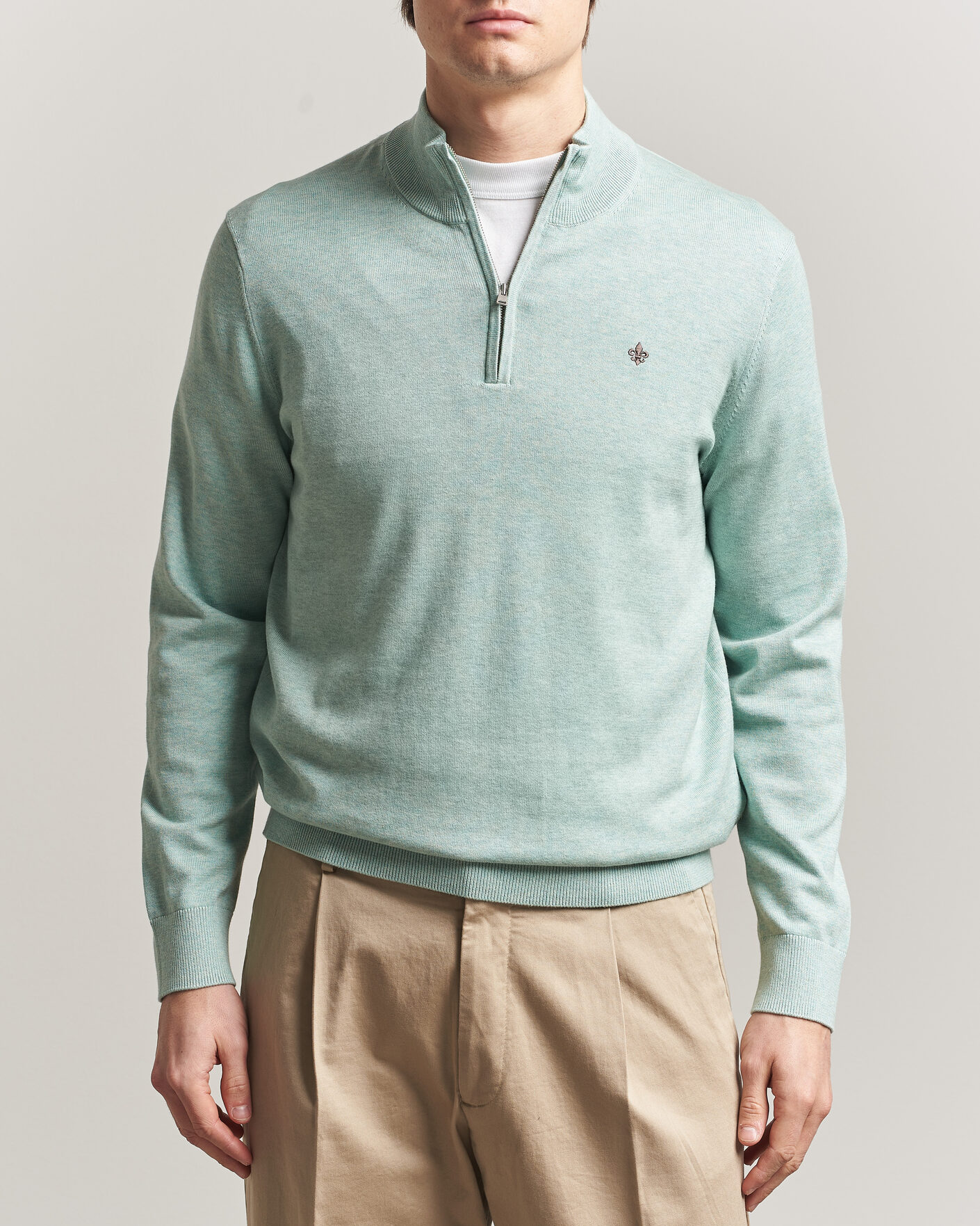 Herre | Gensere | Morris | Riley Half-Zip Green