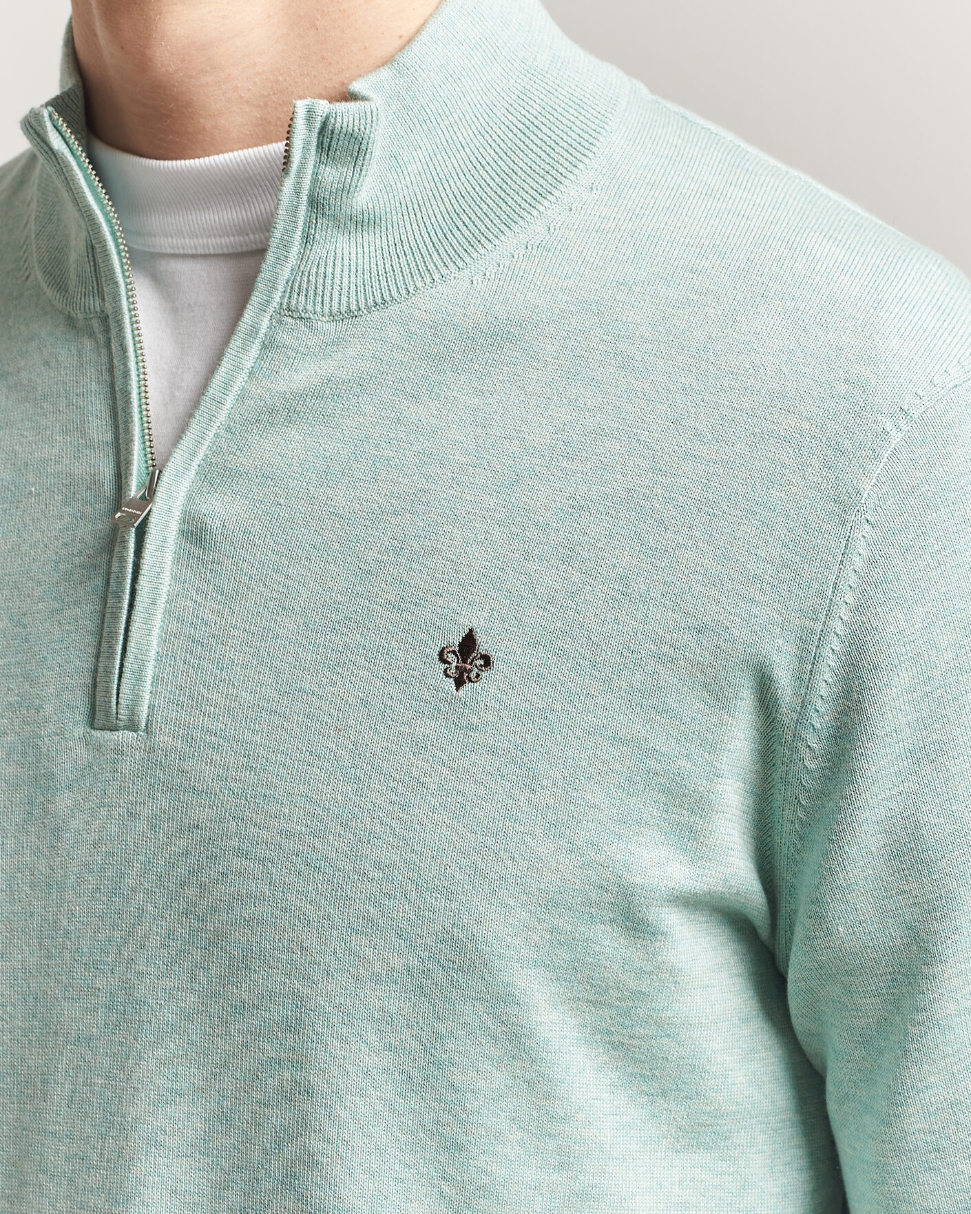 Herre | Gensere | Morris | Riley Half-Zip Green