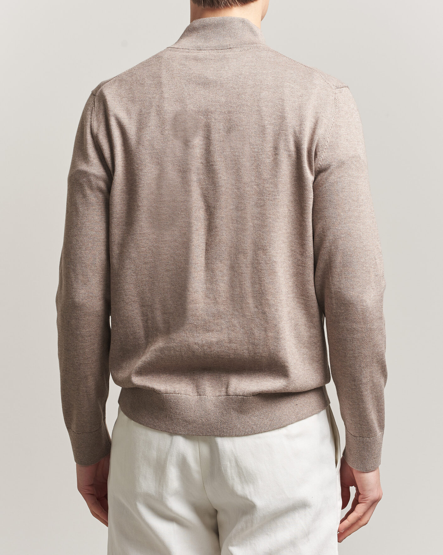 Herre | Gensere | Morris | Riley Half-Zip Brown