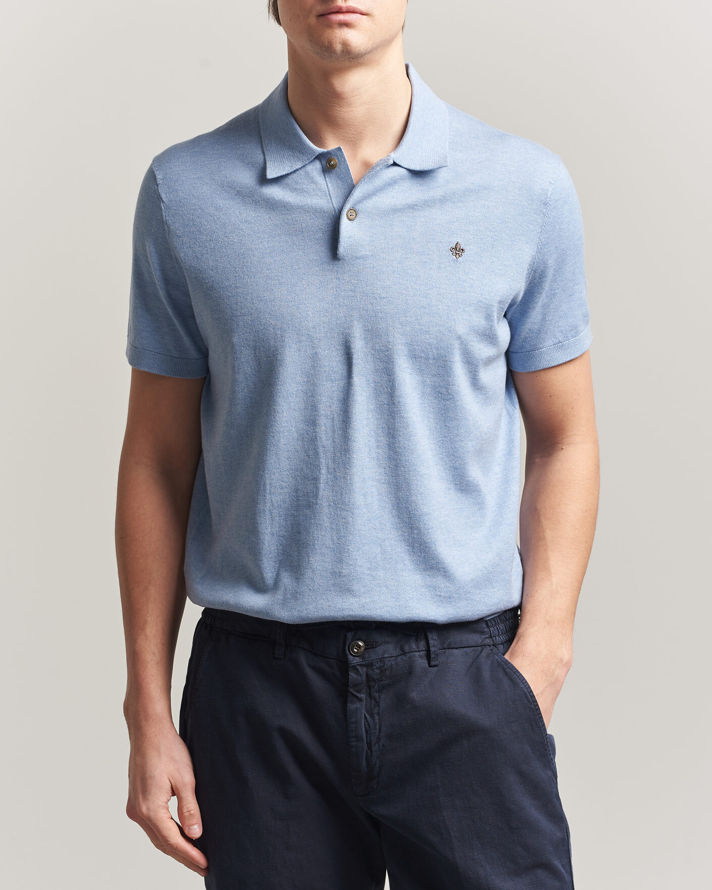 Herre | Pikéer | Morris | Riley Short Sleeve Polo Light Blue