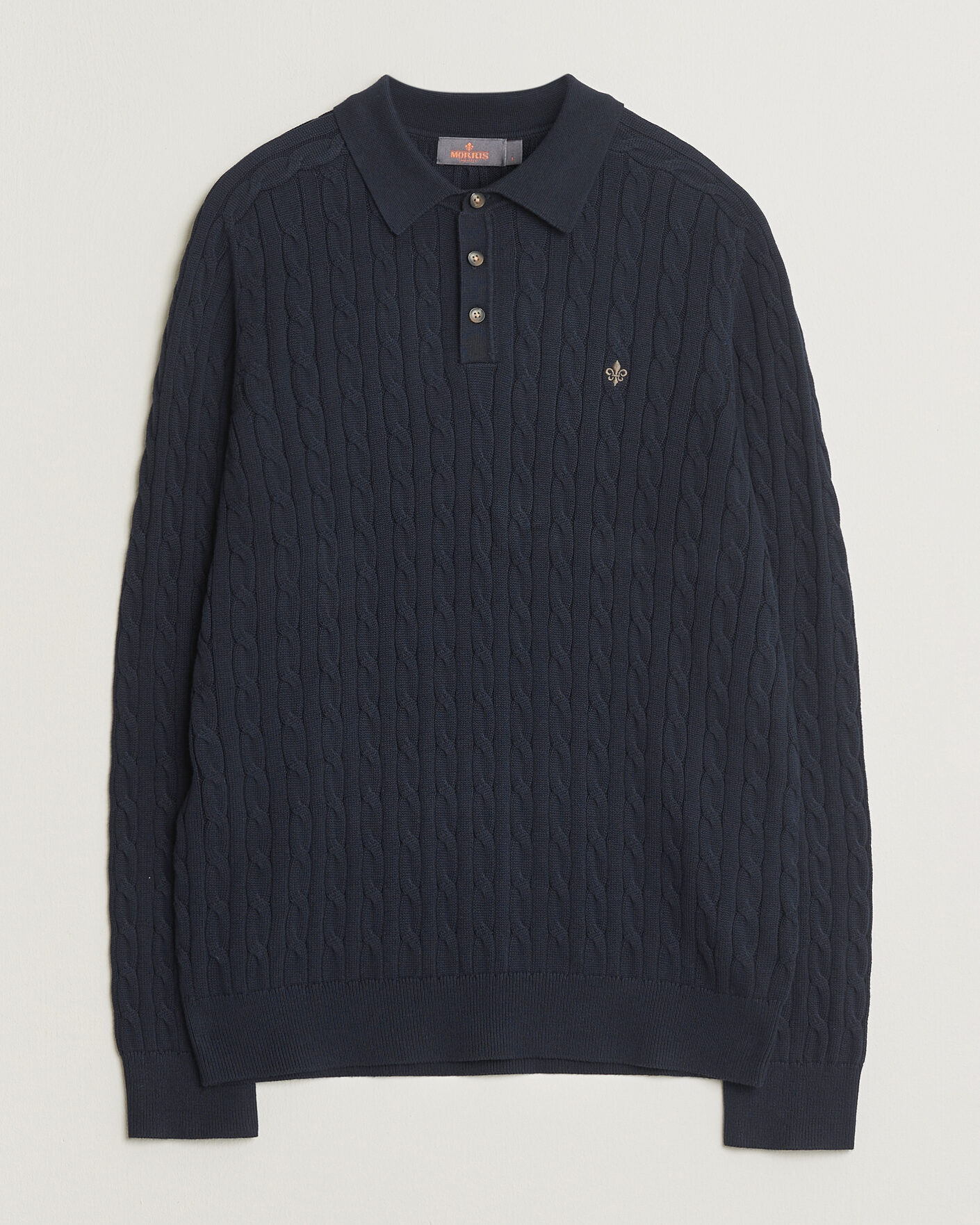 Herre | Gensere | Morris | Lancaster Cable Polo Navy