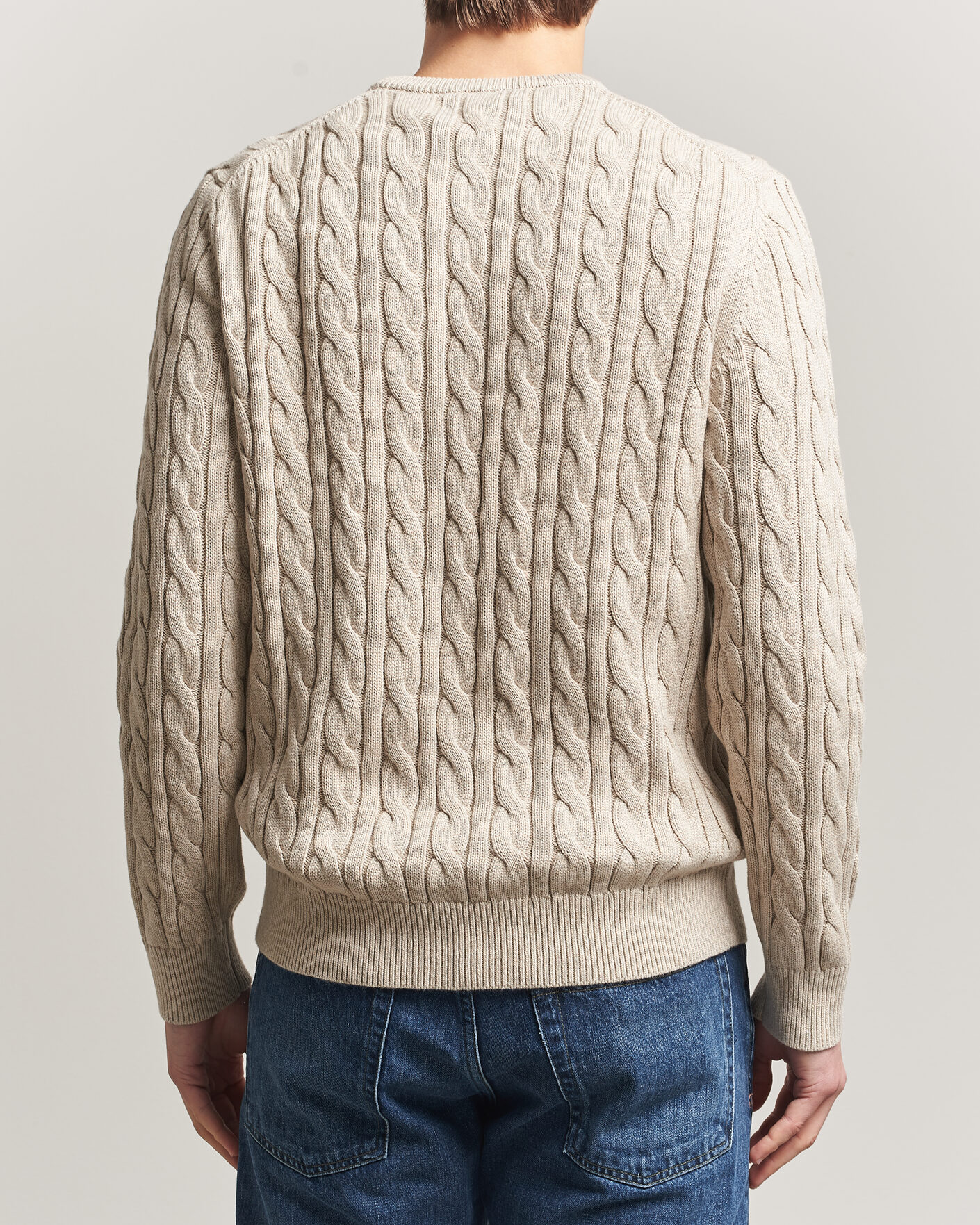 Herre | Gensere | Morris | Ethan Cable Oneck Khaki