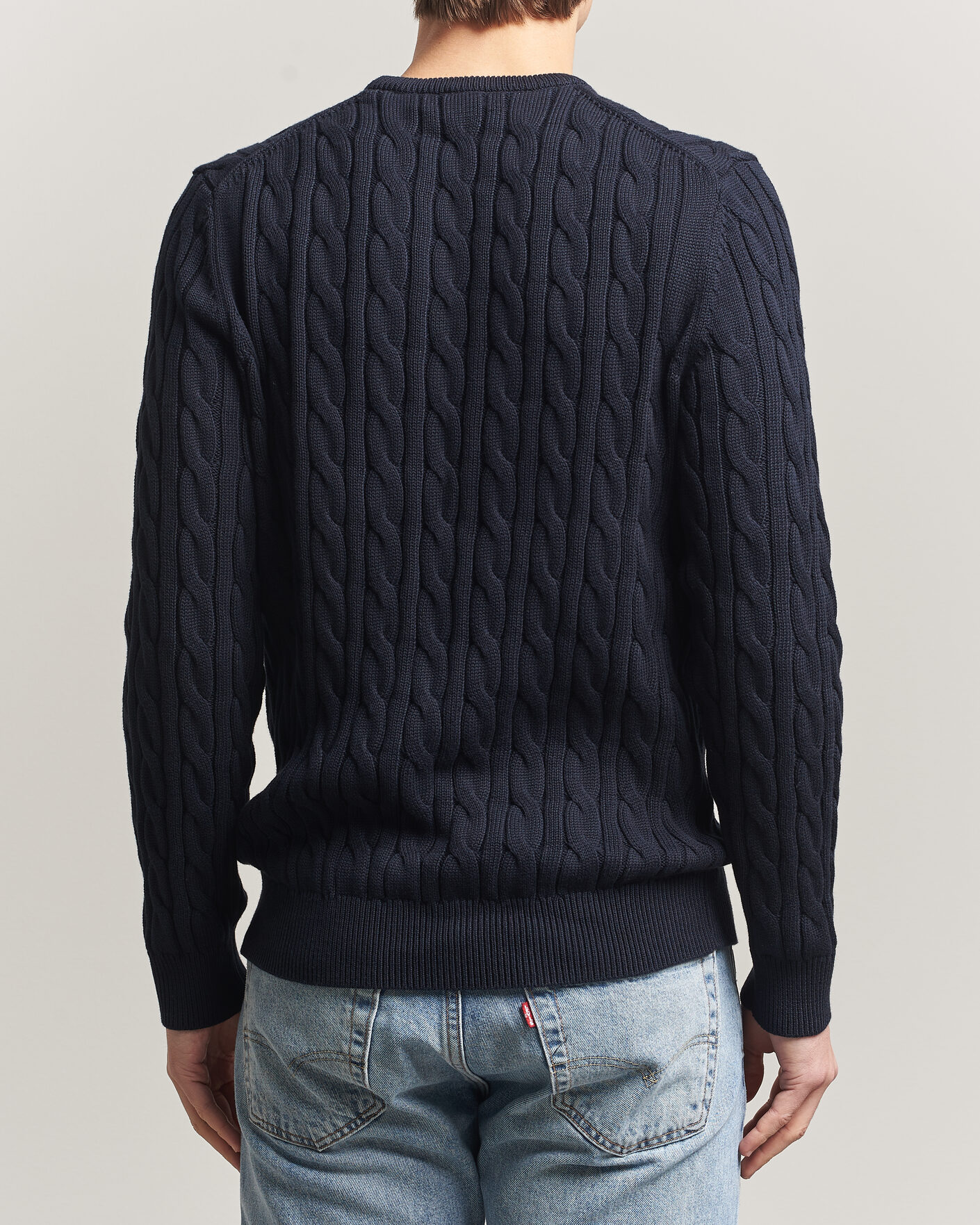 Herre | Gensere | Morris | Ethan Cable Oneck Navy
