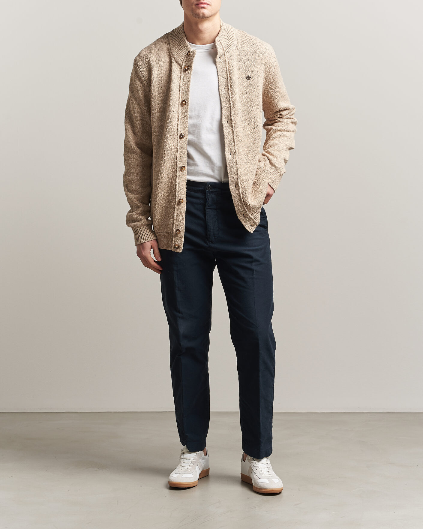 Herre | Gensere | Morris | Windham Button Cardigan Khaki