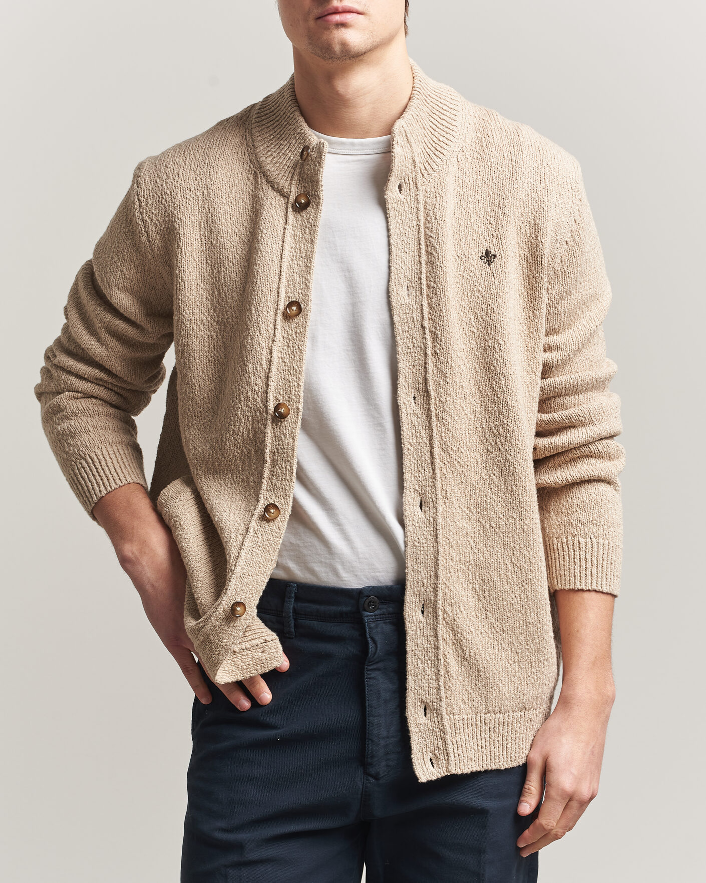 Herre | Gensere | Morris | Windham Button Cardigan Khaki