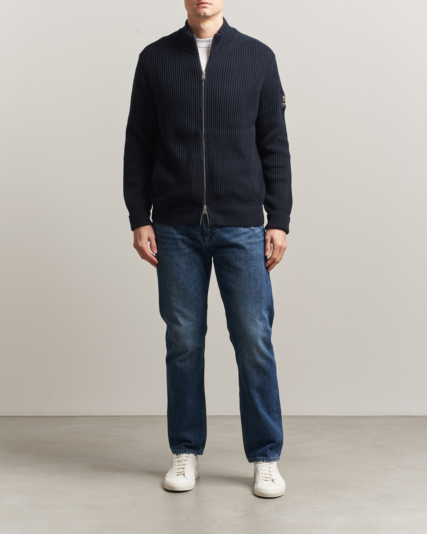 Herre | Gensere | Morris | Brenton Full-Zip Cardigan Navy