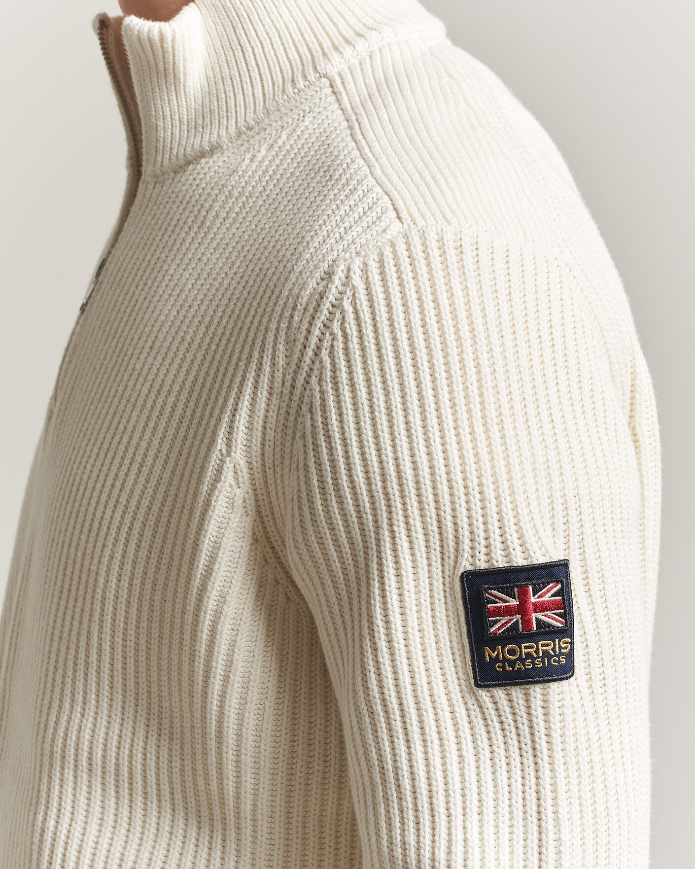Herre | Gensere | Morris | Brenton Half-Zip Off White