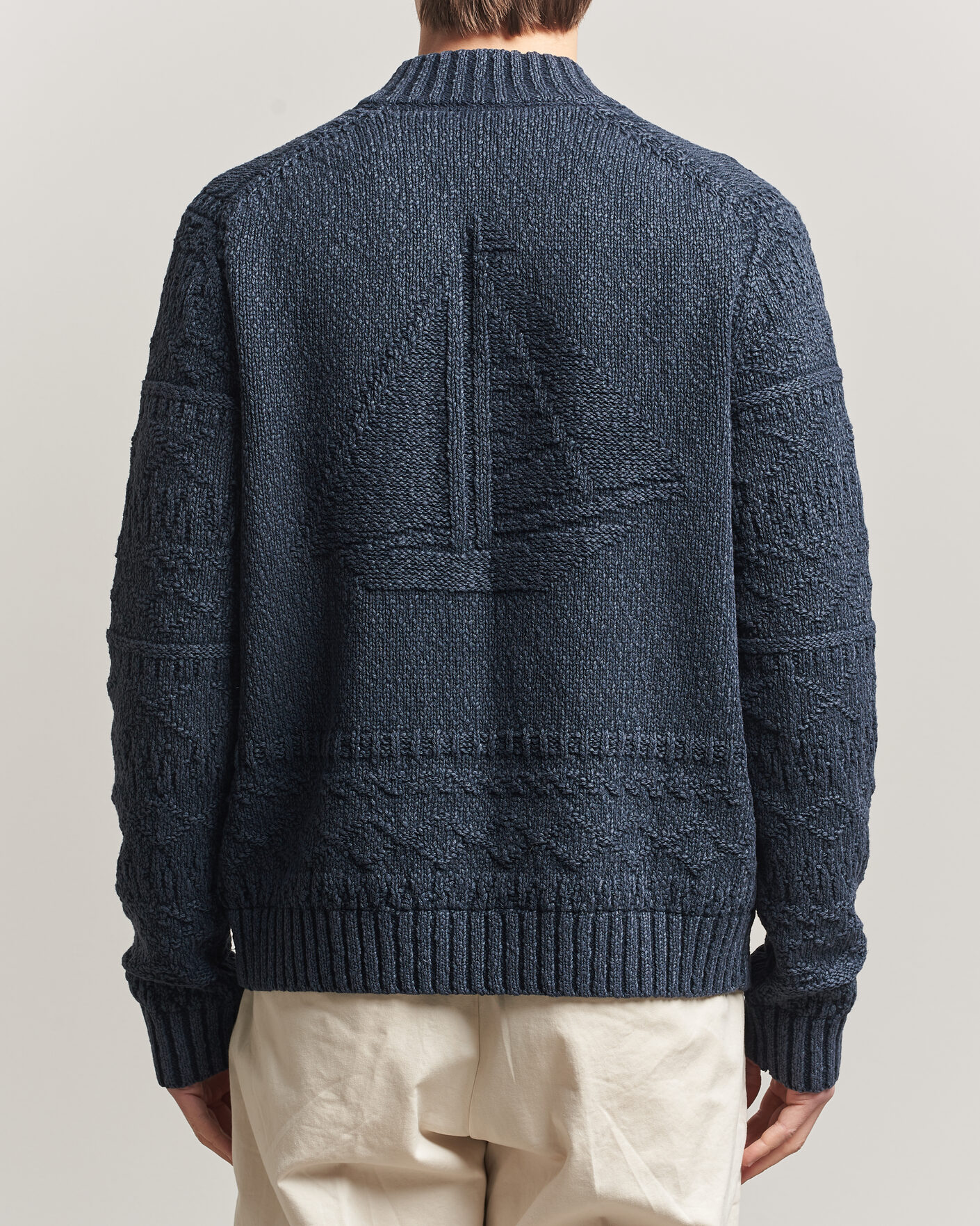 Herre | Gensere | Morris | Chatham Knitted Jacket Navy