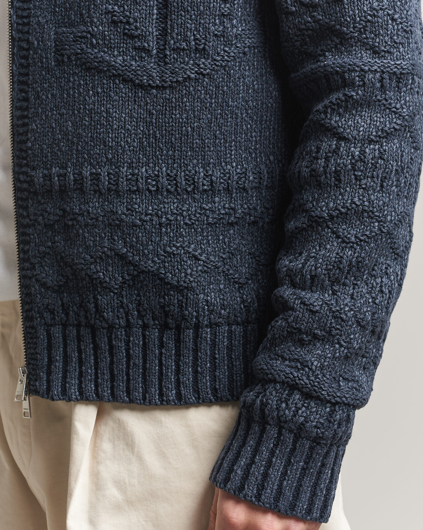 Herre | Gensere | Morris | Chatham Knitted Jacket Navy