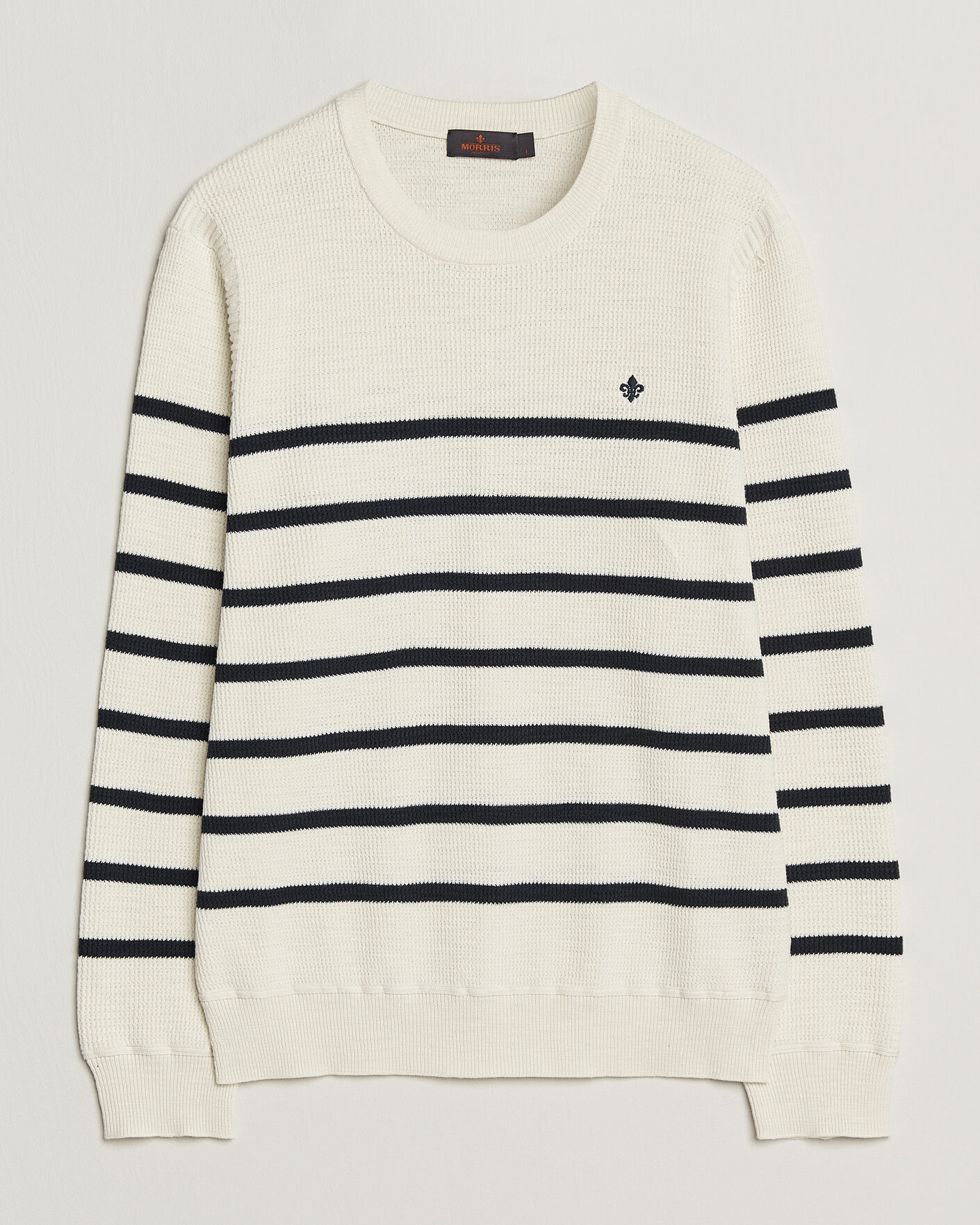 Herre | Gensere | Morris | Benedict Stripe Oneck Off White