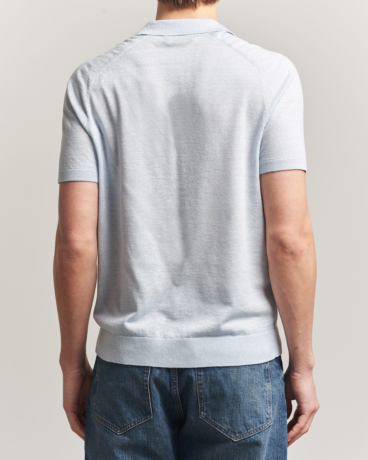 Herre | Pikéer | Morris | Colin Short Sleeve Polo Shirt Light Blue