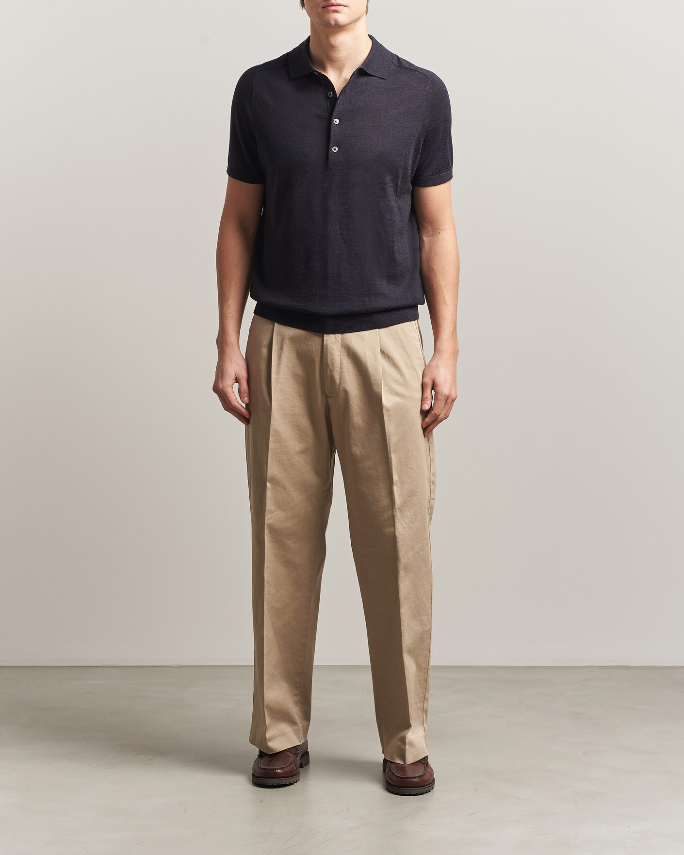 Herre | Pikéer | Morris | Colin Short Sleeve Polo Shirt Navy