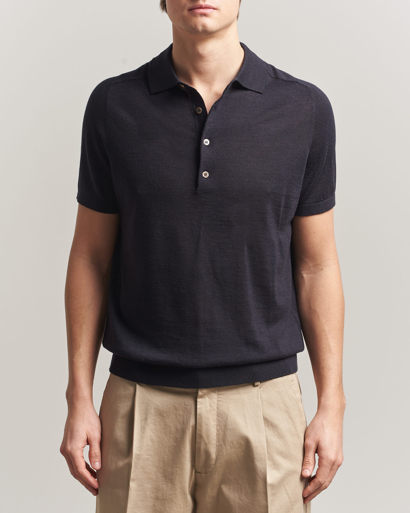 Herre | Pikéer | Morris | Colin Short Sleeve Polo Shirt Navy