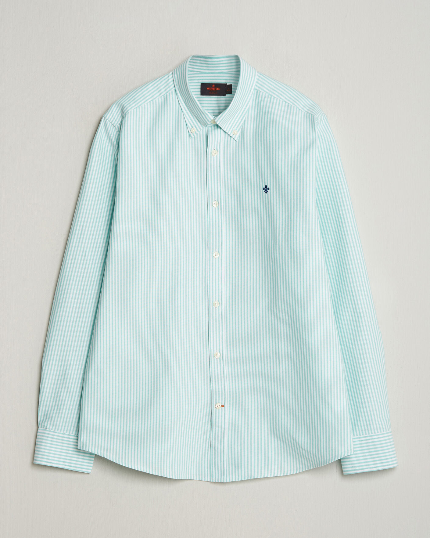 Herre | Skjorter | Morris | Douglas Striped Oxford Shirt Green