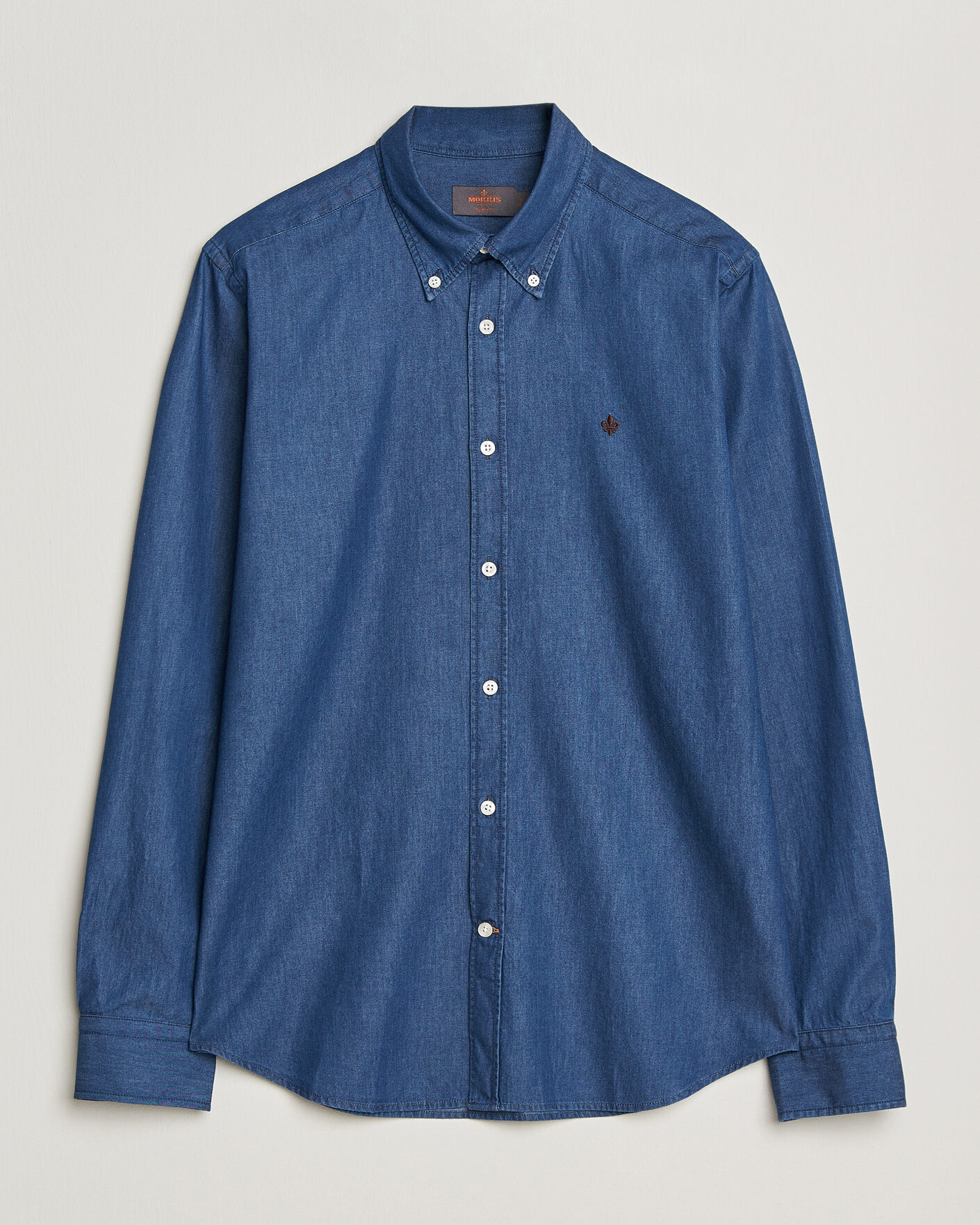 Herre | Skjorter | Morris | Light Denim Shirt Blue