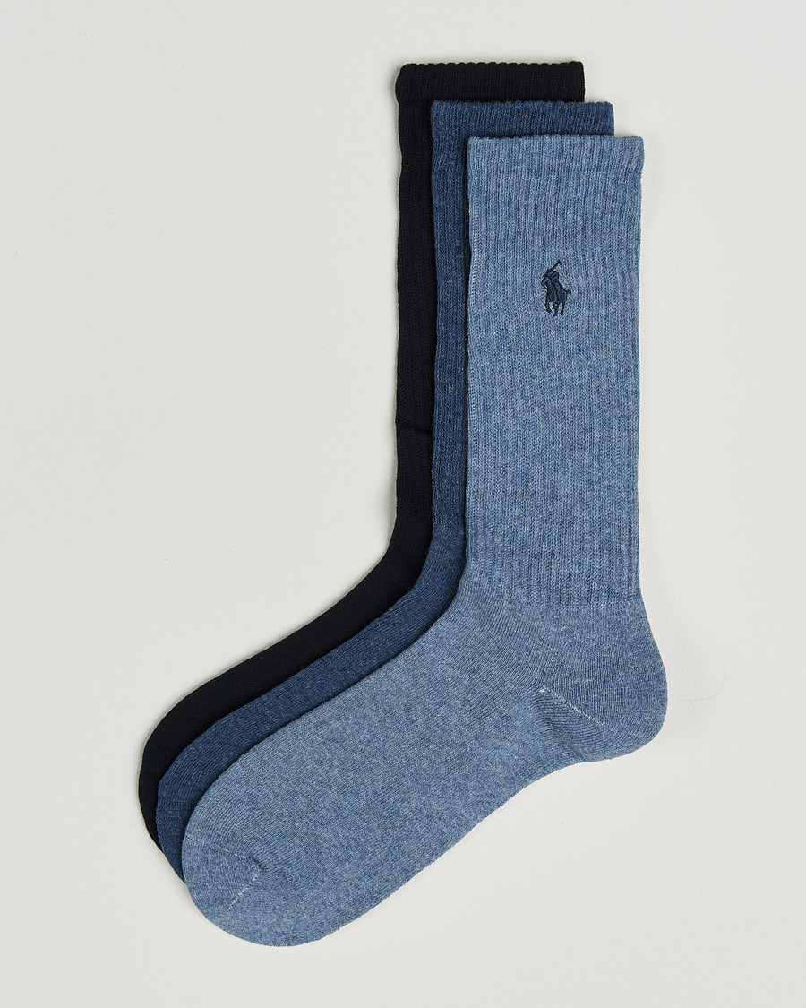 Herre | Undertøy | Polo Ralph Lauren | 3-Pack Crew Sock Denim