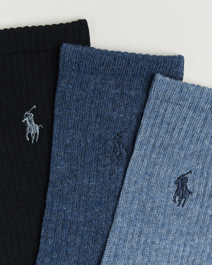 Herre | Undertøy | Polo Ralph Lauren | 3-Pack Crew Sock Denim