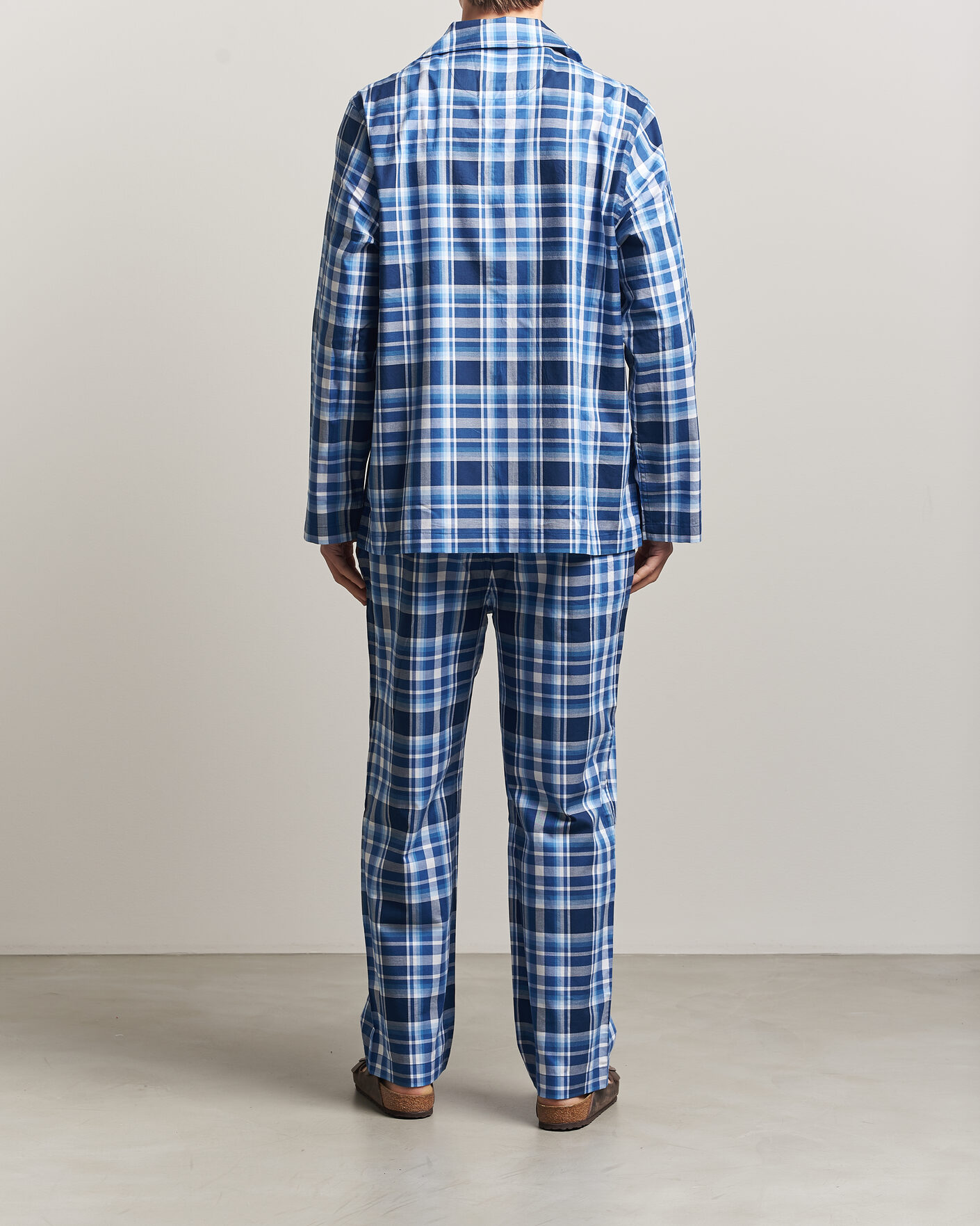Herre | Pyjamaser og badekåper | Polo Ralph Lauren | Cotton Checked Pyjama Set Blue Multi