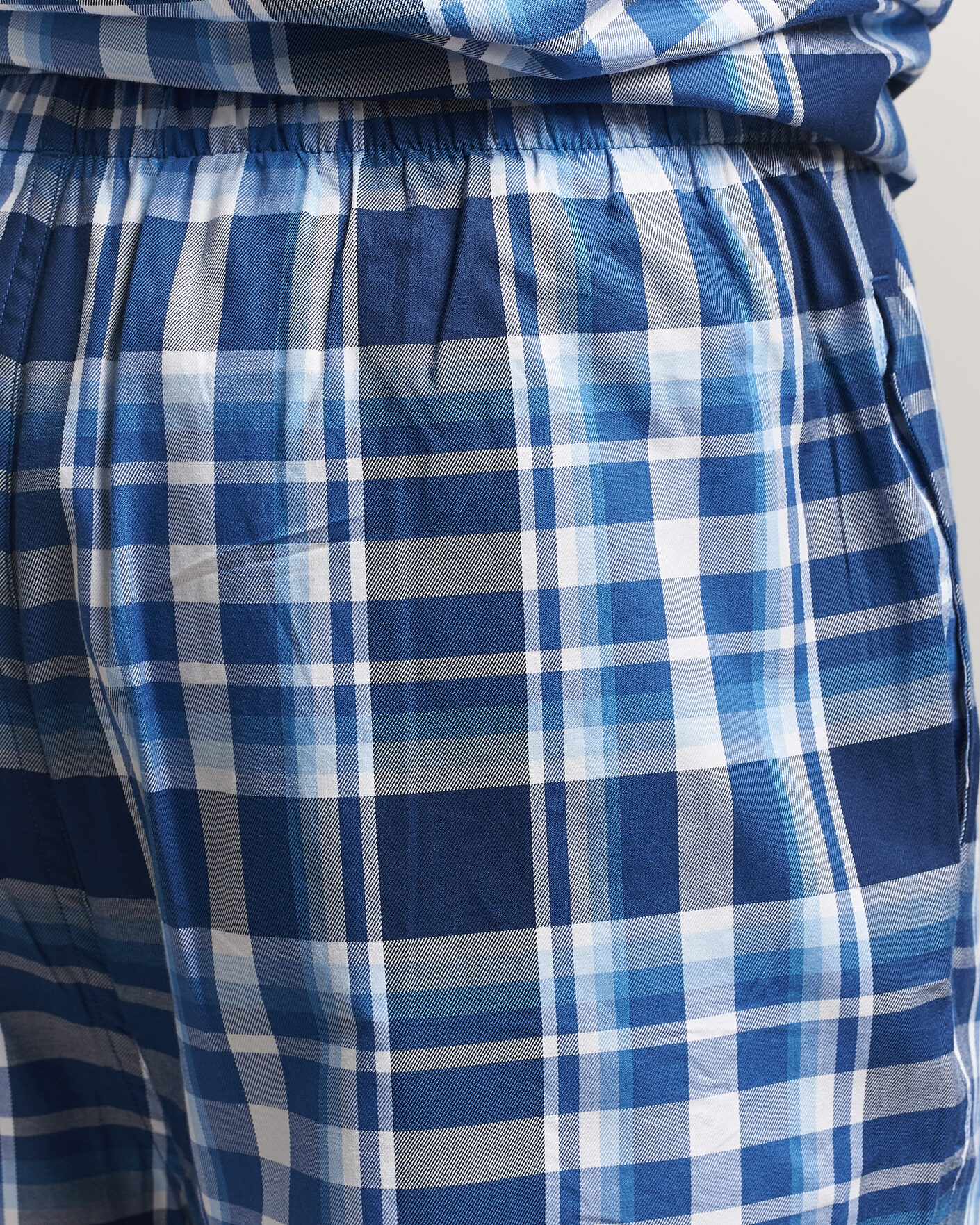 Herre | Pyjamaser og badekåper | Polo Ralph Lauren | Cotton Checked Pyjama Set Blue Multi